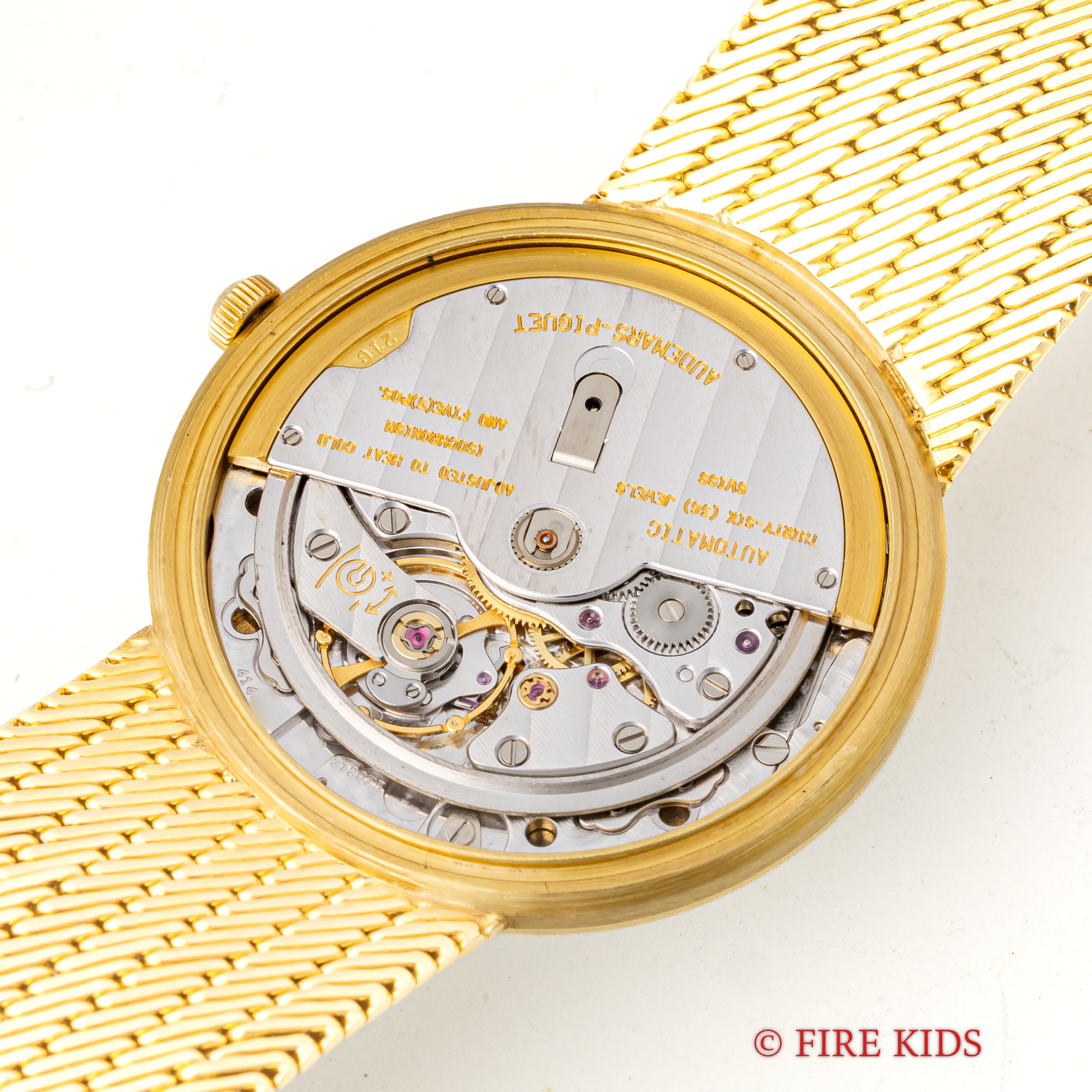 オーデマピゲ　ラウンド　18金無垢ケース、18金無垢ブレスレット　Ref.14537BA.0.0988BA ギャランティー付