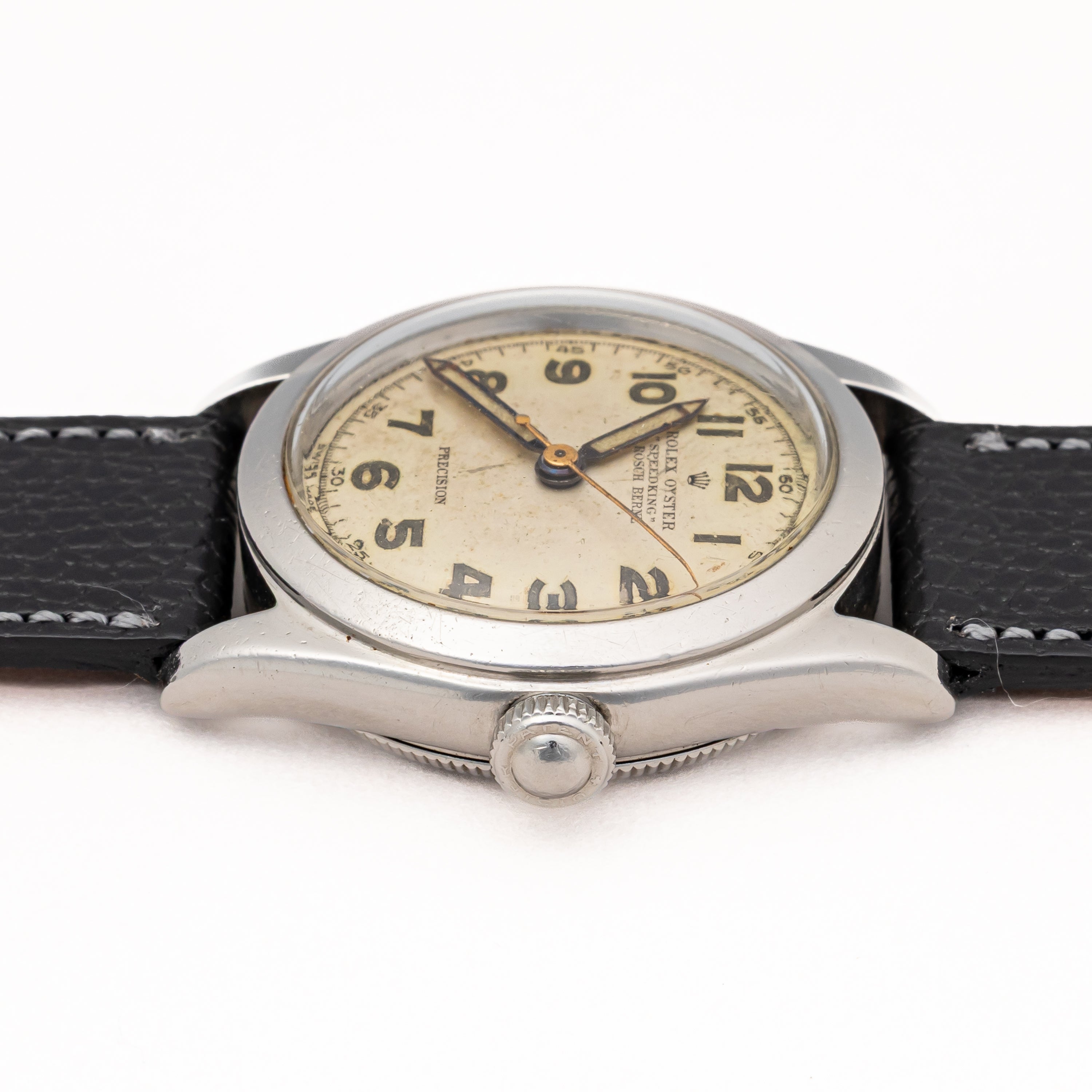 ロレックス スピードキング W.ROSCH BERNEダブルネーム 1947年製 手巻き アラビアダイヤル Ref.4220