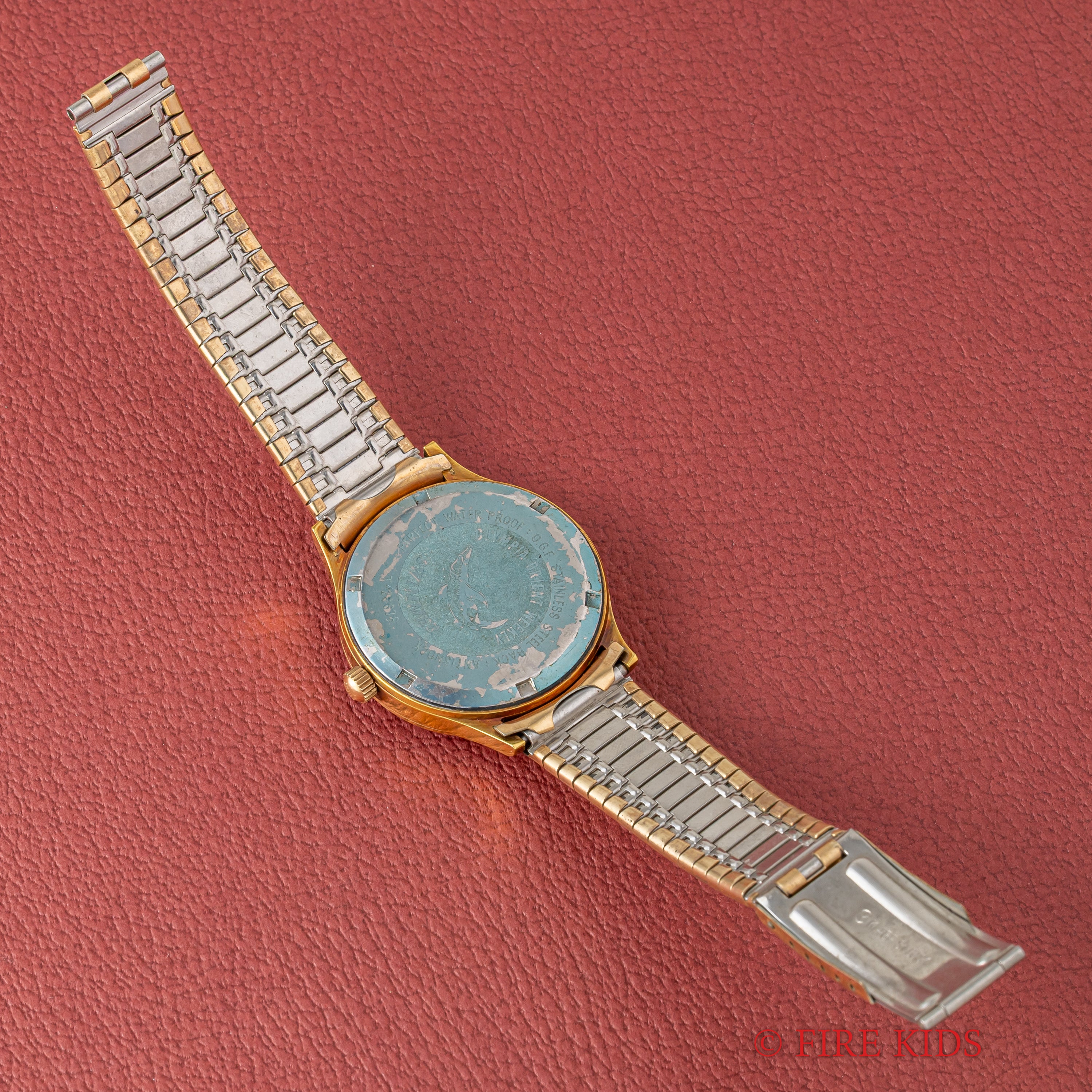 オリエント オリンピア ウィークリー クロスラインダイアル 1960年代 金張り デイデイト スイマー 19石 手巻