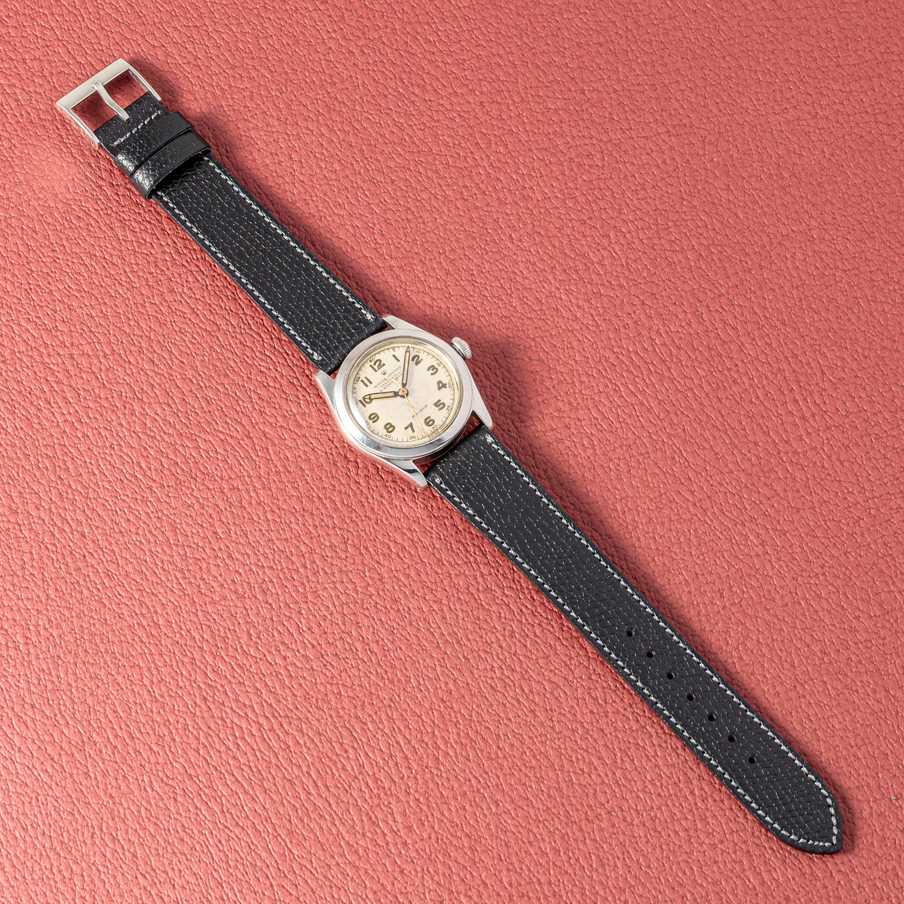 ロレックス スピードキング W.ROSCH BERNEダブルネーム 1947年製 手巻き アラビアダイヤル Ref.4220