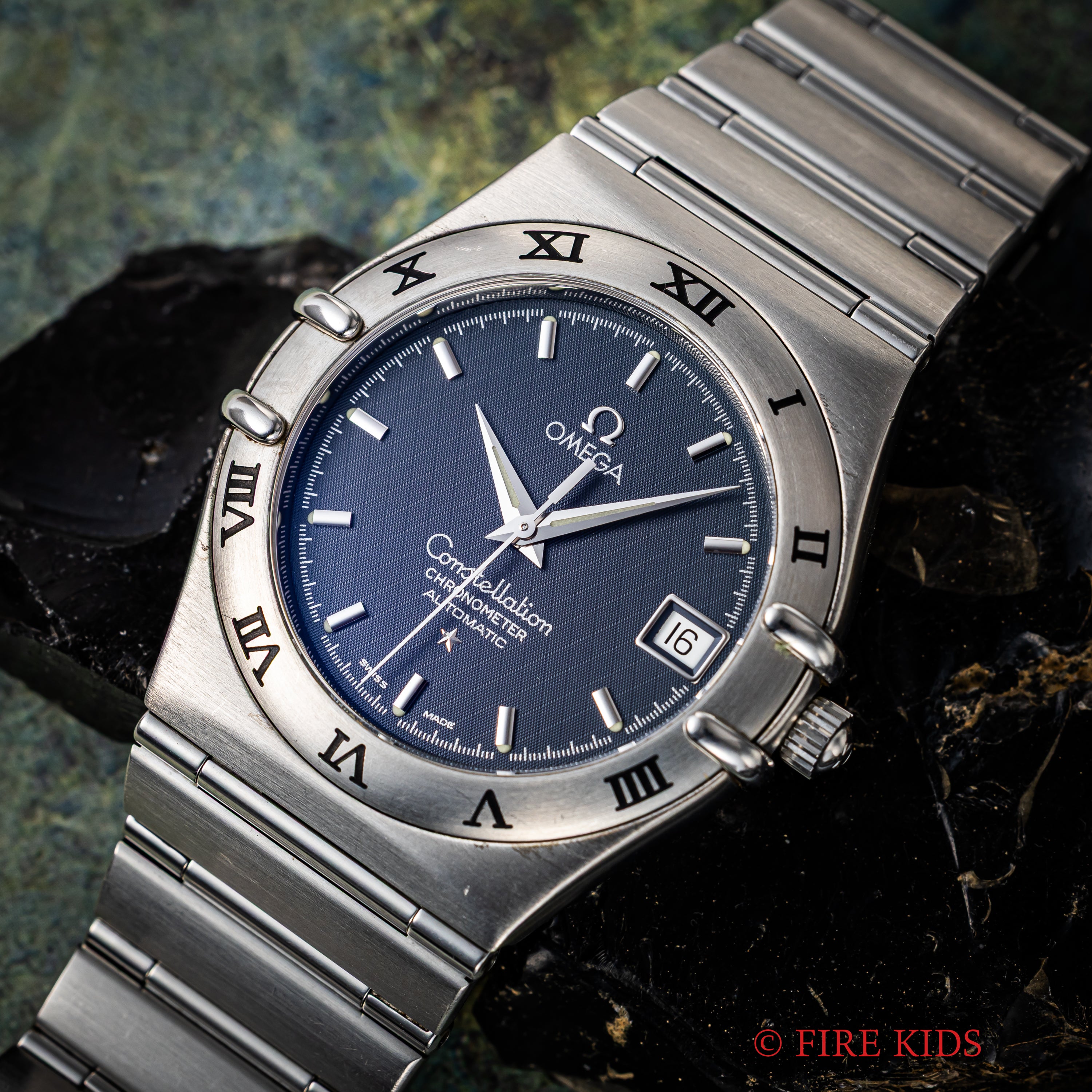 オメガ コンステレーション Ref.368.1201 1999年製 ブルーダイヤル  自動巻クロノメーター マンハッタン インテグレートブレス