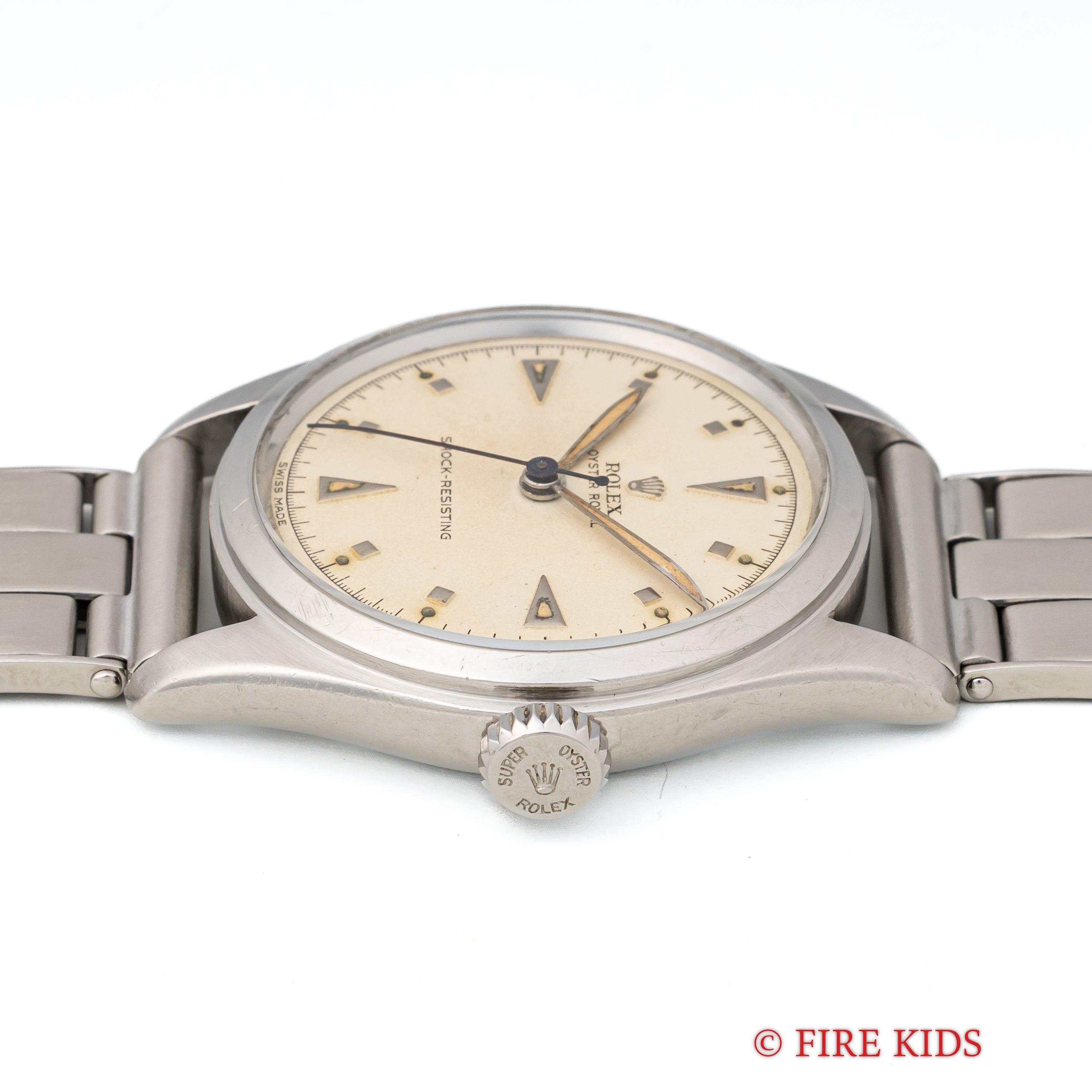 ロレックス オイスター ローヤル 1951年製 Ref.6144 手巻 スーパーオイスターリューズ PEブレス