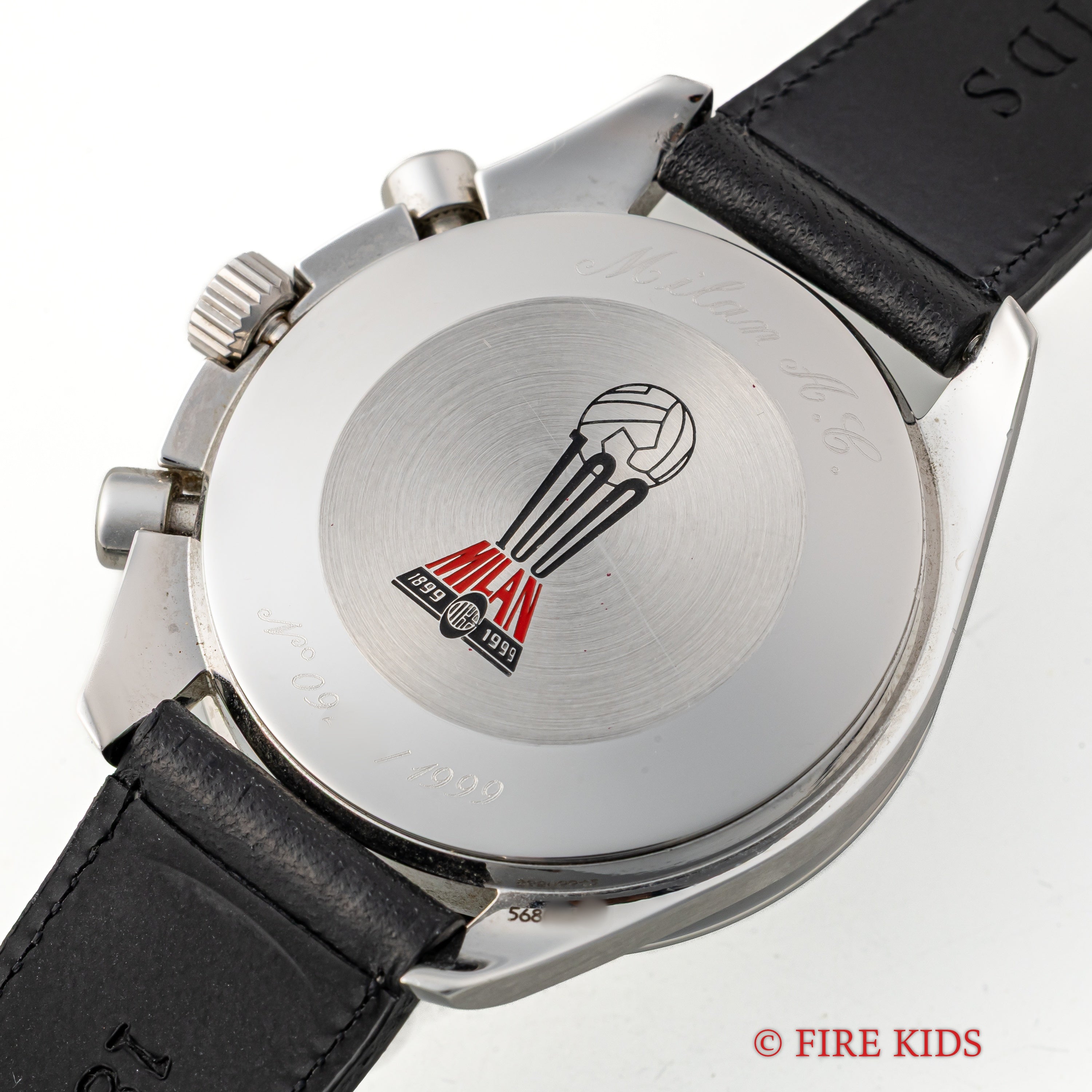 オメガ スピードマスター オートマチック ACミラン100周年モデル 1999年製 Ref.3510.51 Cal.1122 純正革ベルト、純正尾錠付き