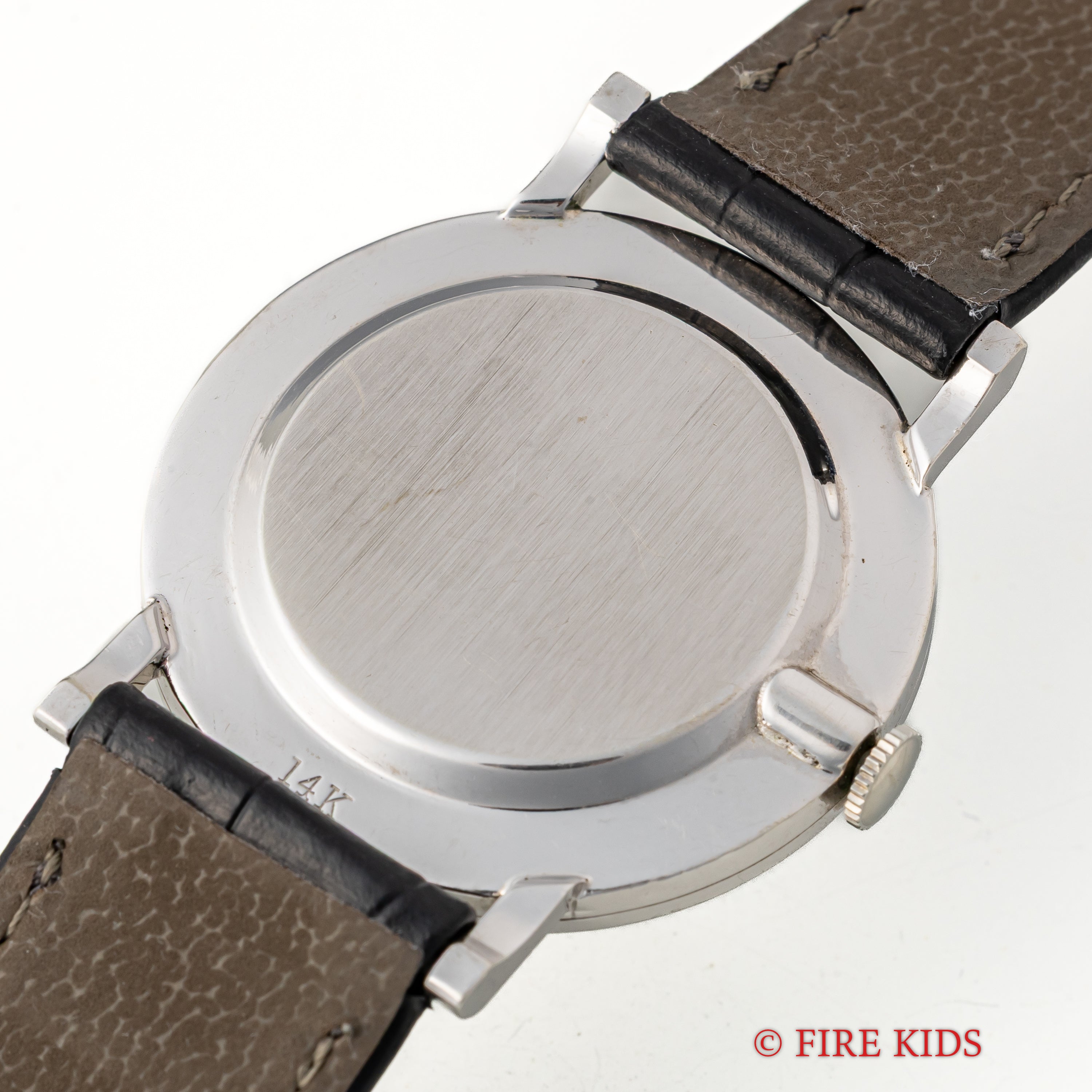 ハミルトン 14金無垢 ホワイトゴールドケース 15Pダイヤ 1950年代製 手巻き