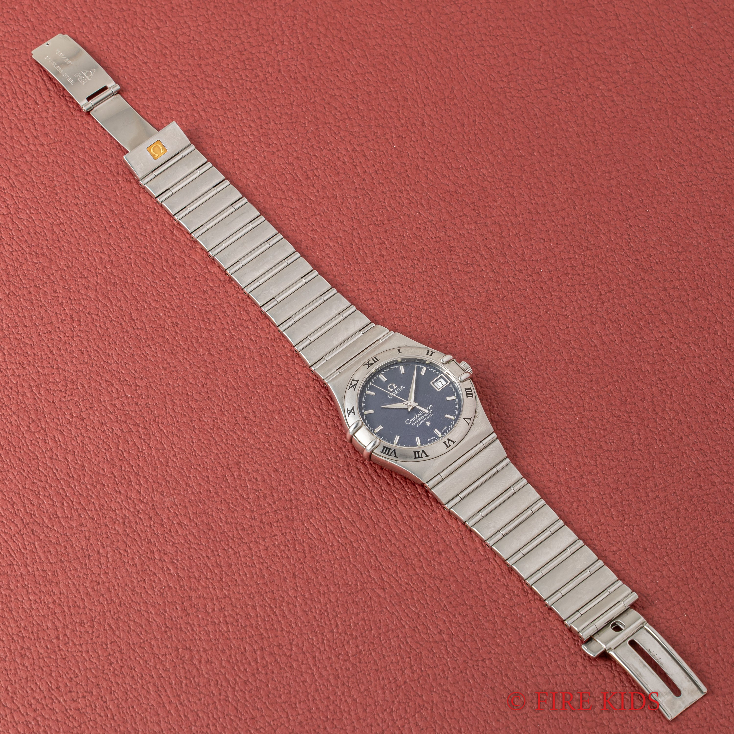 オメガ コンステレーション Ref.368.1201 1999年製 ブルーダイヤル  自動巻クロノメーター マンハッタン インテグレートブレス