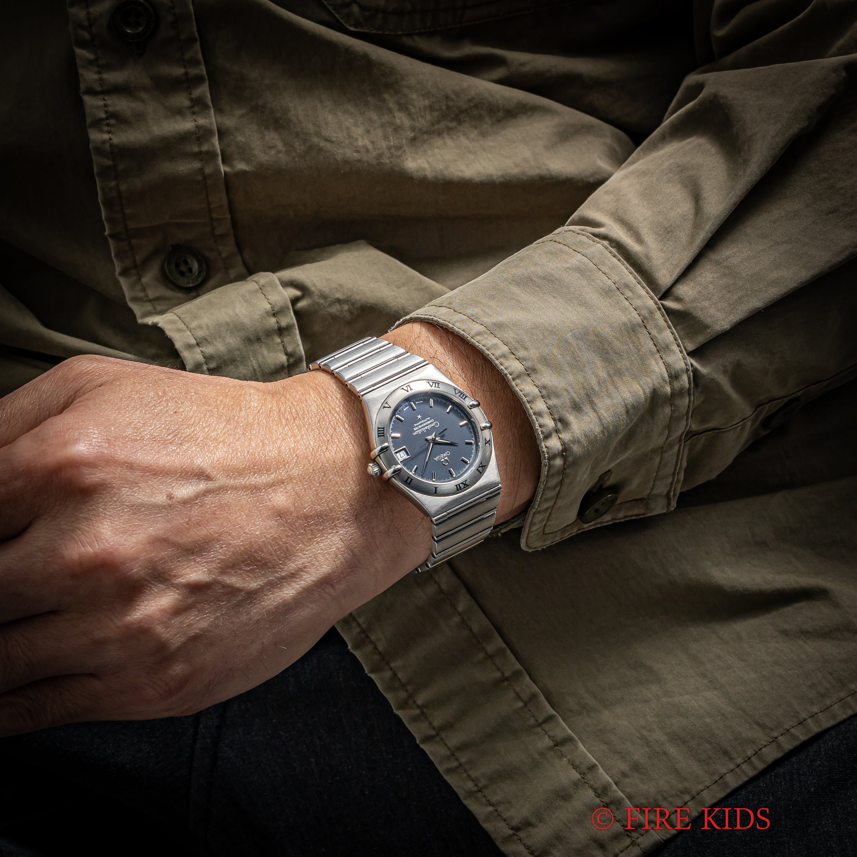 オメガ コンステレーション Ref.368.1201 1999年製 ブルーダイヤル  自動巻クロノメーター マンハッタン インテグレートブレス