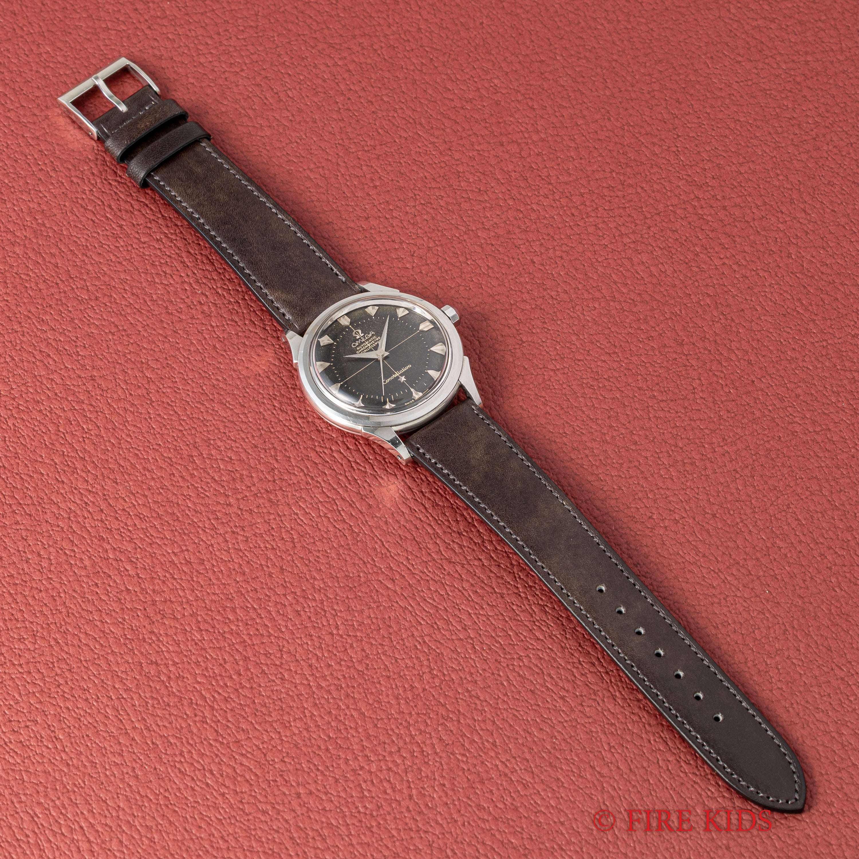 オメガ コンステレーション 12角 ブラックギルトダイヤル 1956年製 Ref.2852 11 SC ハートインデックス