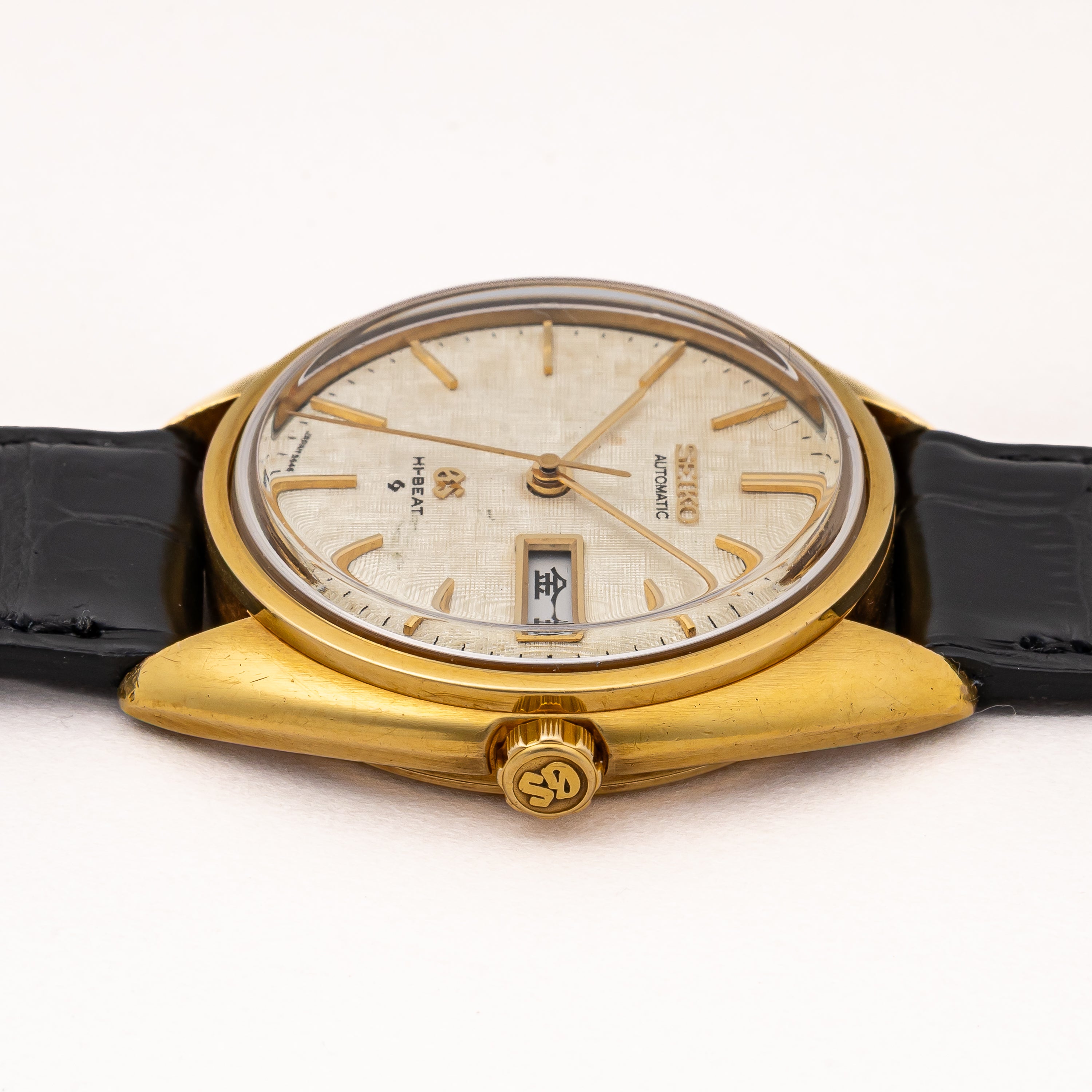 グランドセイコー 1971年製 Ref.5646-7005 18金無垢ケース 自動巻き デイデイト