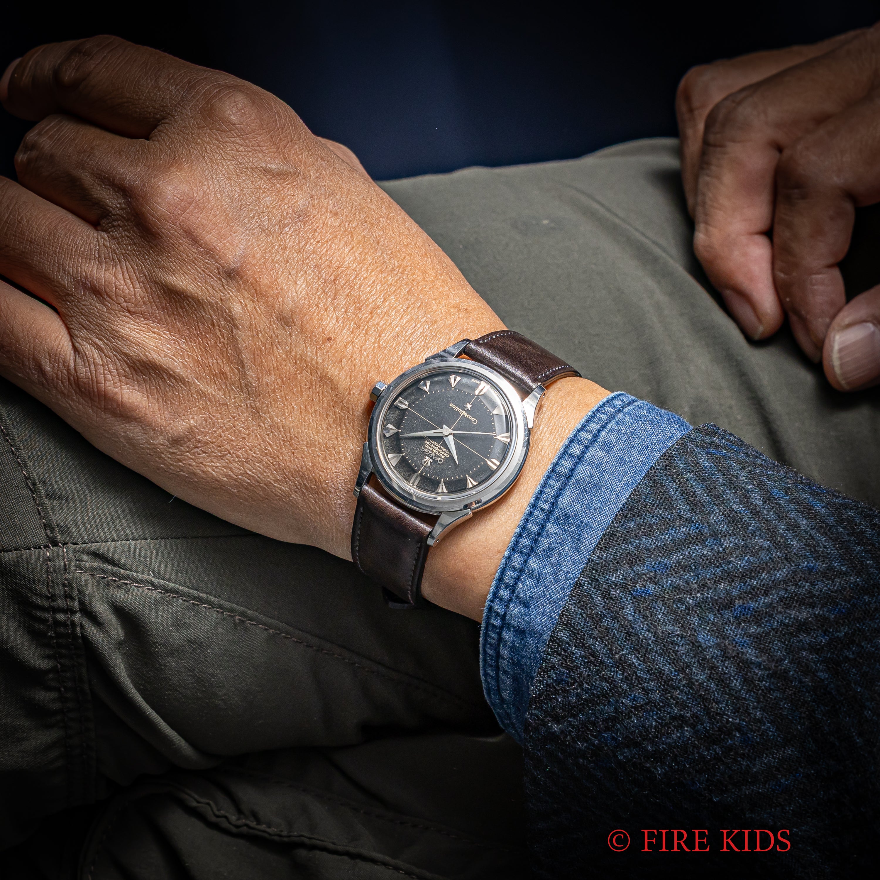 オメガ コンステレーション 12角 ブラックギルトダイヤル 1956年製 Ref.2852 11 SC ハートインデックス