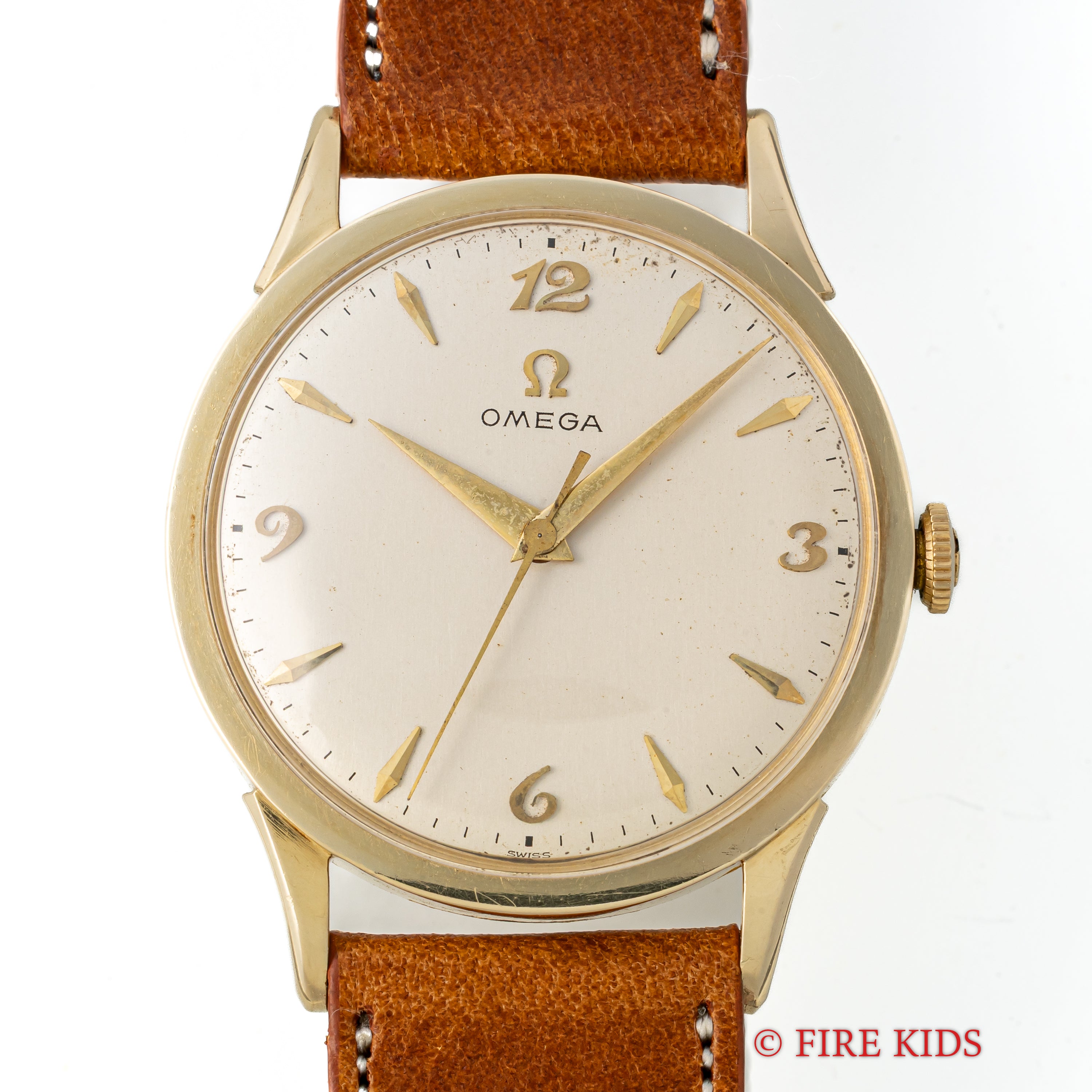 オメガ 14金無垢USケース 1956年製 Cal.420 手巻き