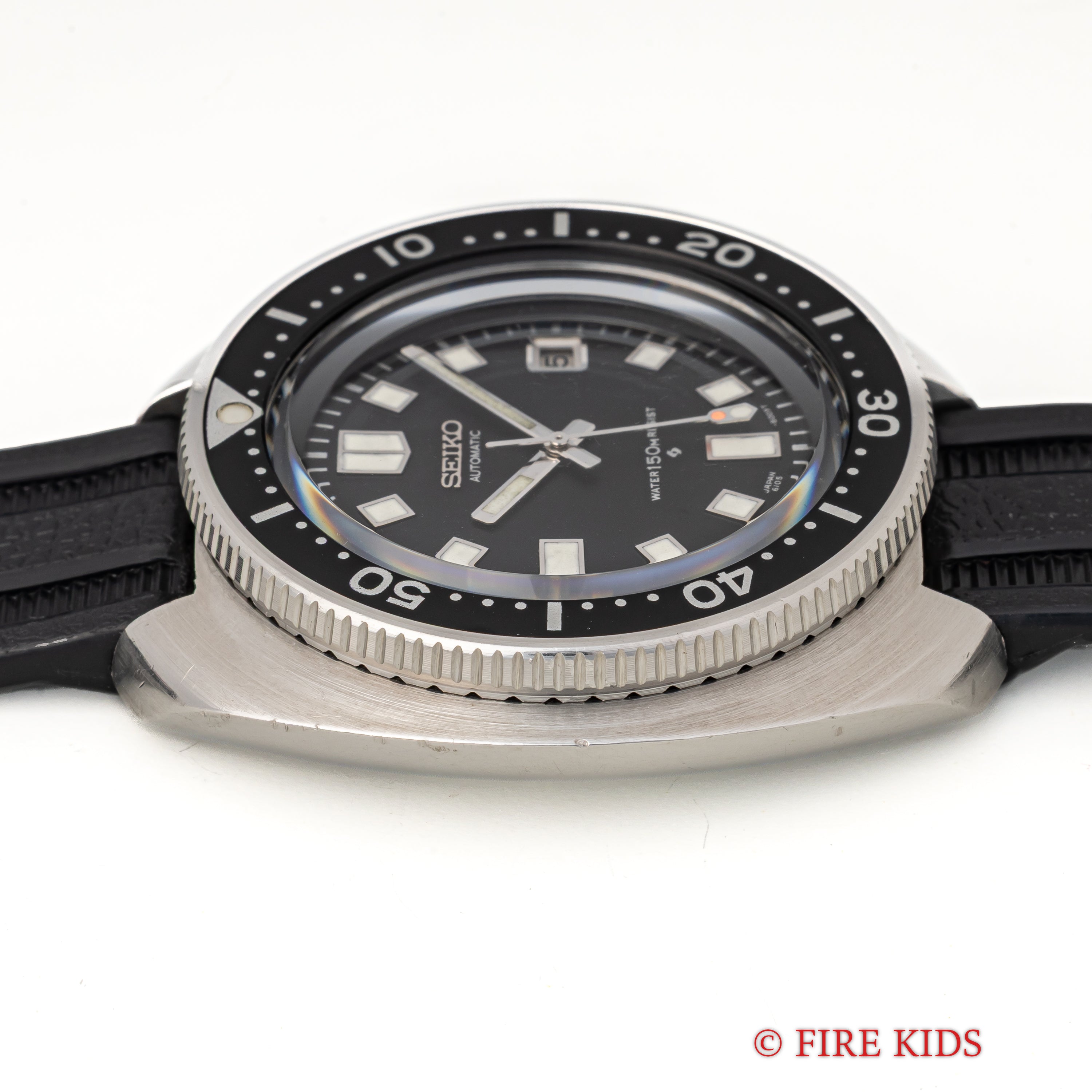 セイコー 150mダイバー 2nd後期 植村ダイバー 1974年製 自動巻き Ref.6105-8110 オリジナルラバーベルト