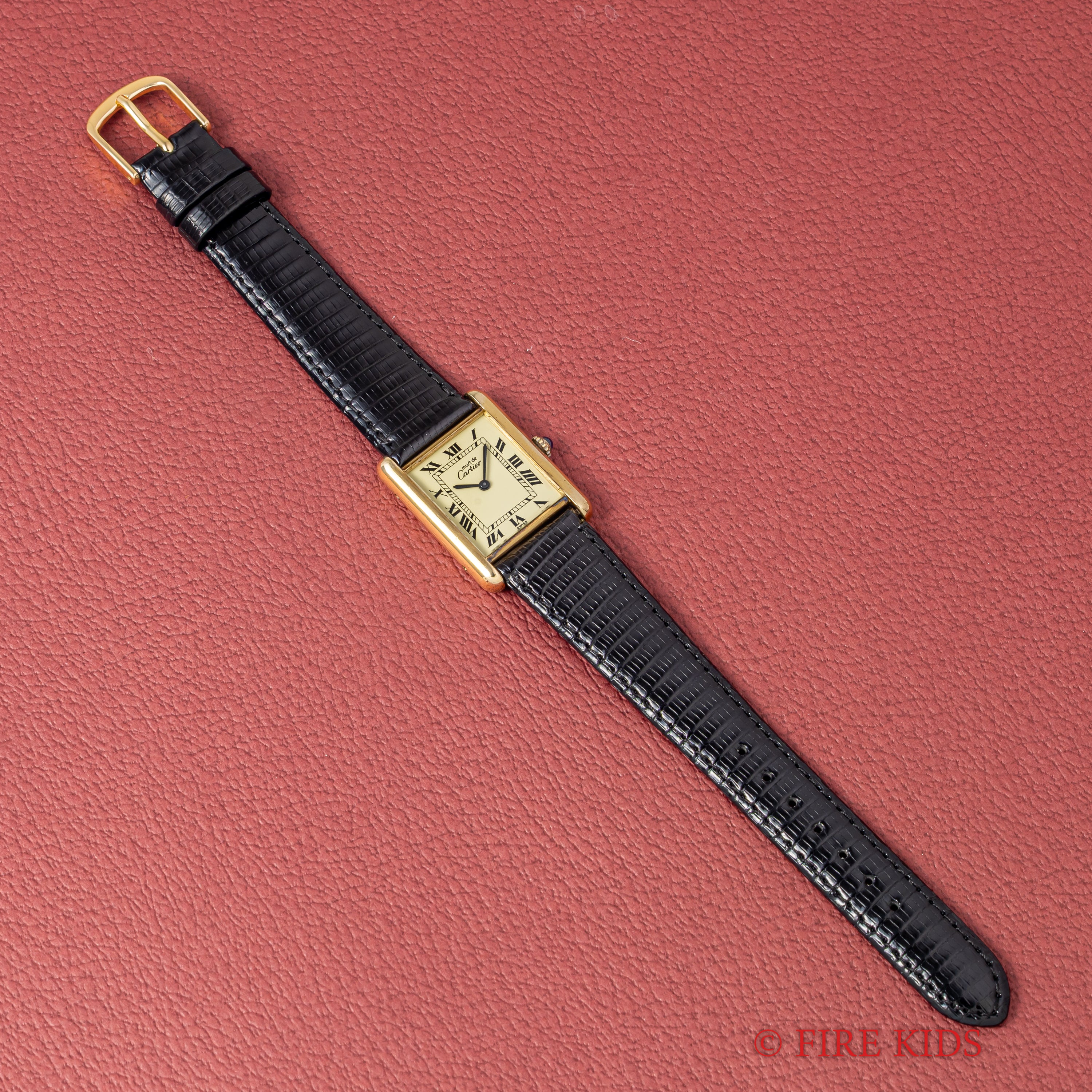 カルティエ マストタンク LM アイボリー ローマン 手巻き 1980年代製