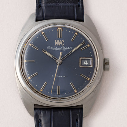 IWC トノーケース 1971年製 Ref.1827 ブルーダイヤル Cal.8541B ペラトン式自動巻き