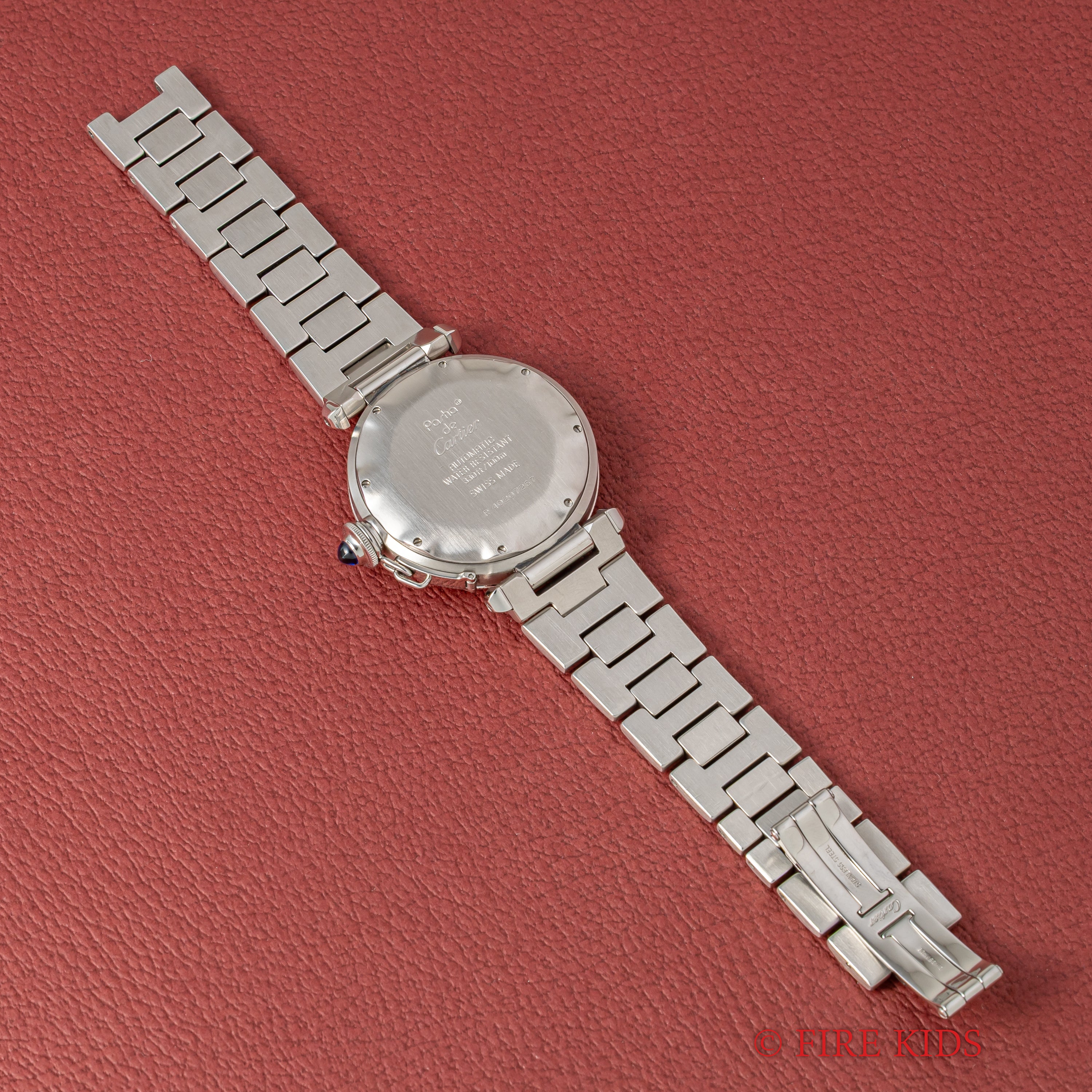 カルティエ パシャ プロンジャー 自動巻き 1980年代 38mmケース  ホワイトローマン