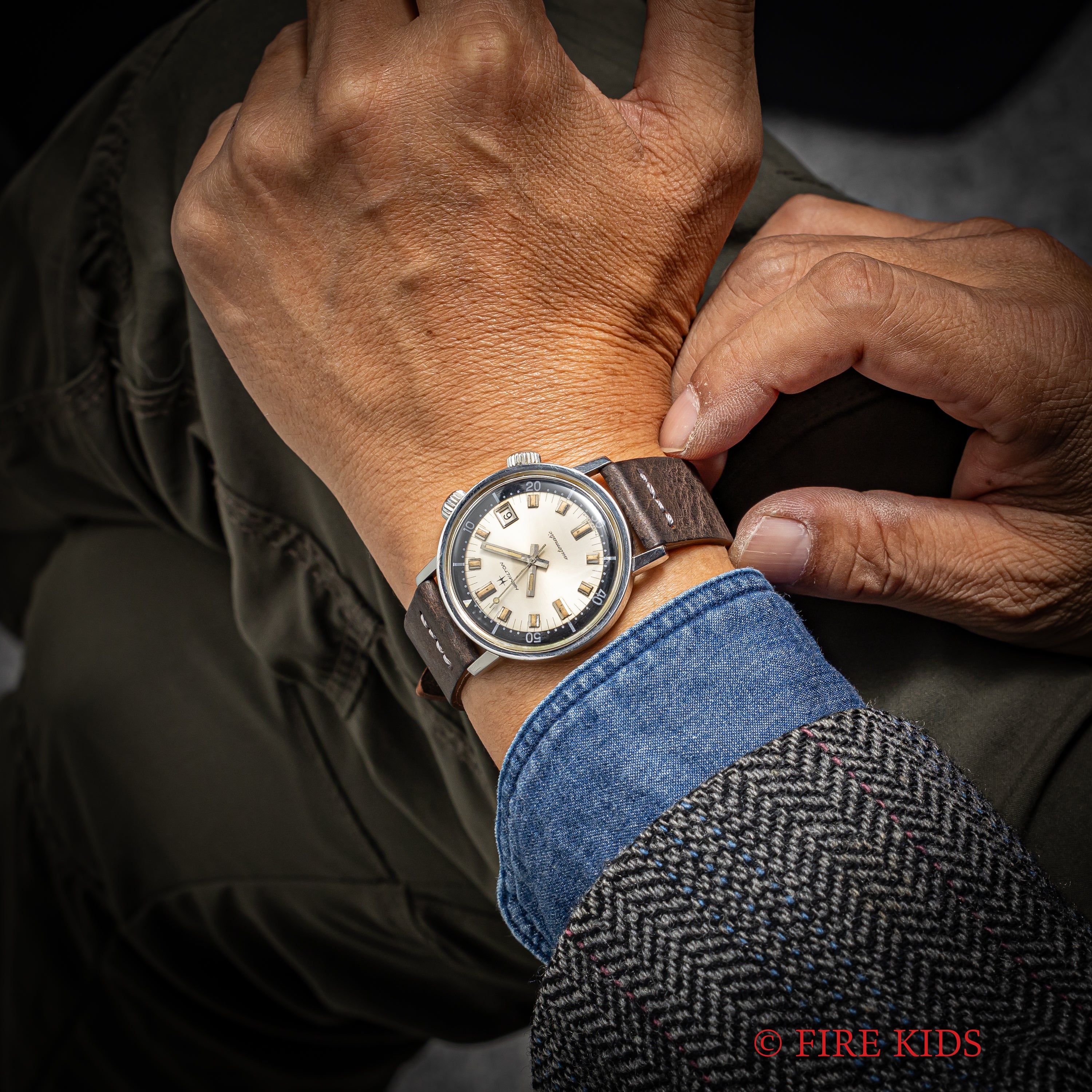 ハミルトンアクアデイト600 スーパーコンプレッサーケース 1960年代 ダイバー