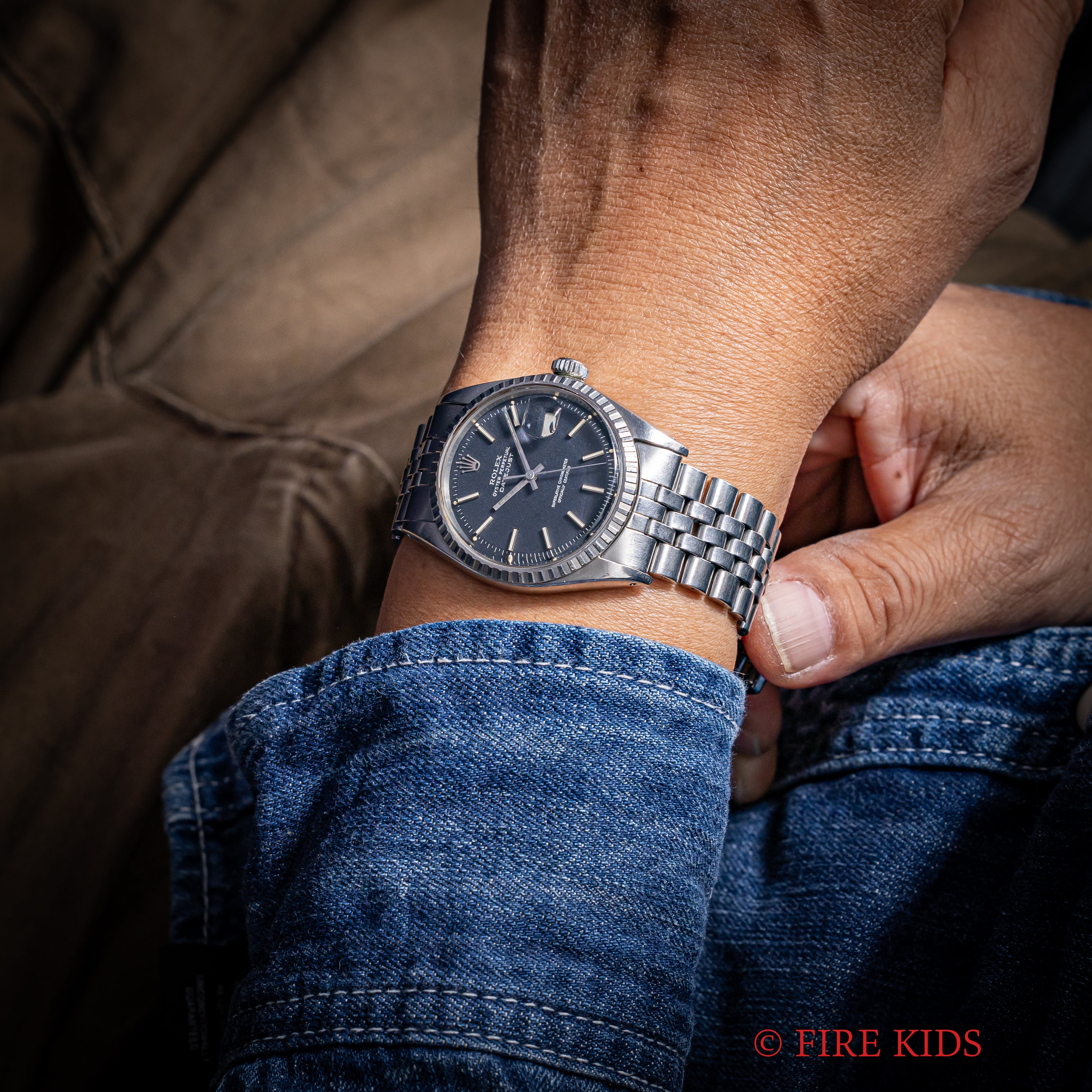 ロレックス デイトジャスト コンフェッティダイヤル 1971年製 Ref.1603 レッドアイ 純正ジュビリーブレス