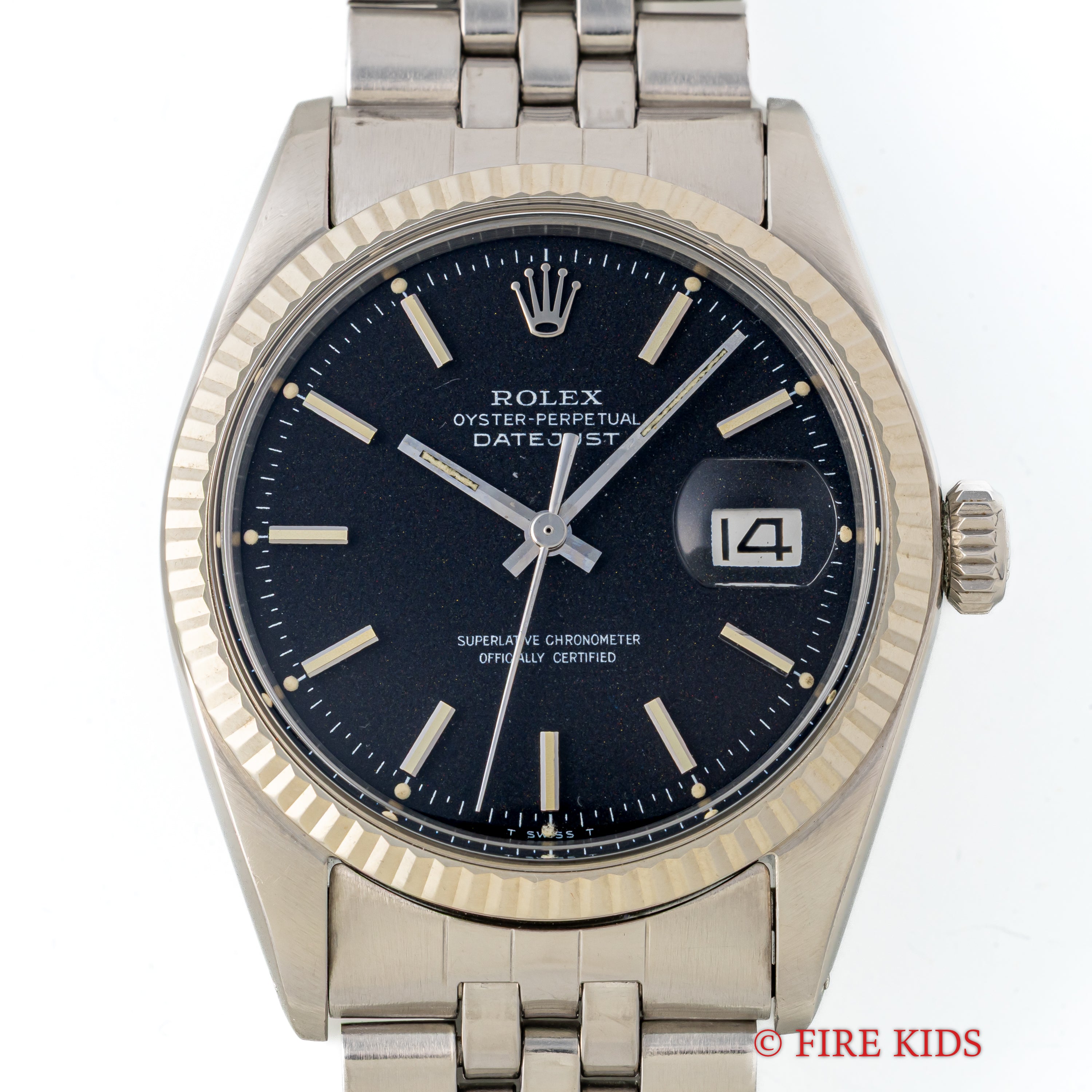 ロレックス デイトジャスト コンフェッティダイヤル 1968年製 Ref.1601 レッドアイ 純正ジュビリーブレス