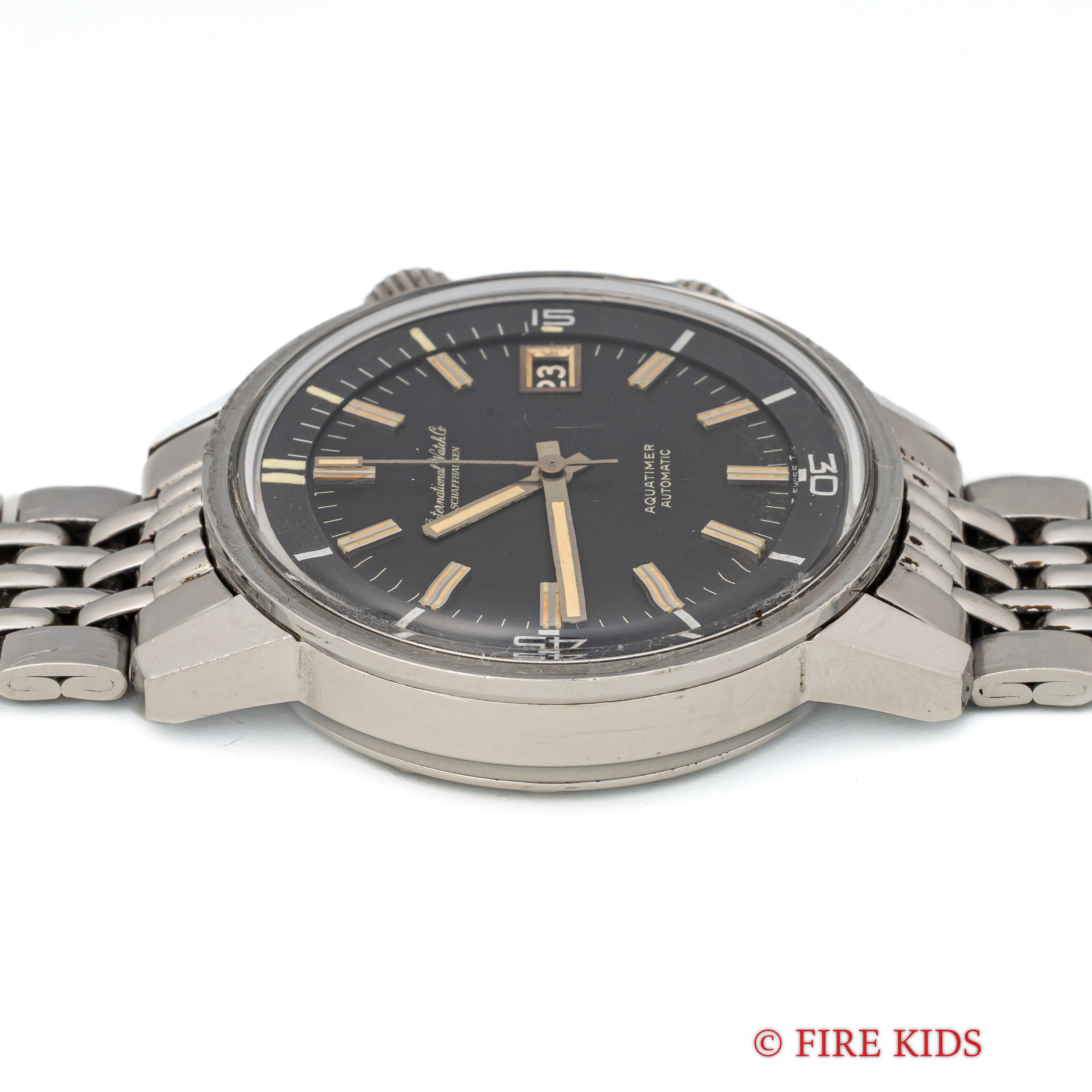 IWC　アクアタイマー ファーストモデル 1969年製 ブラックダイヤル Ref.812 Cal.8541 GFライスブレス