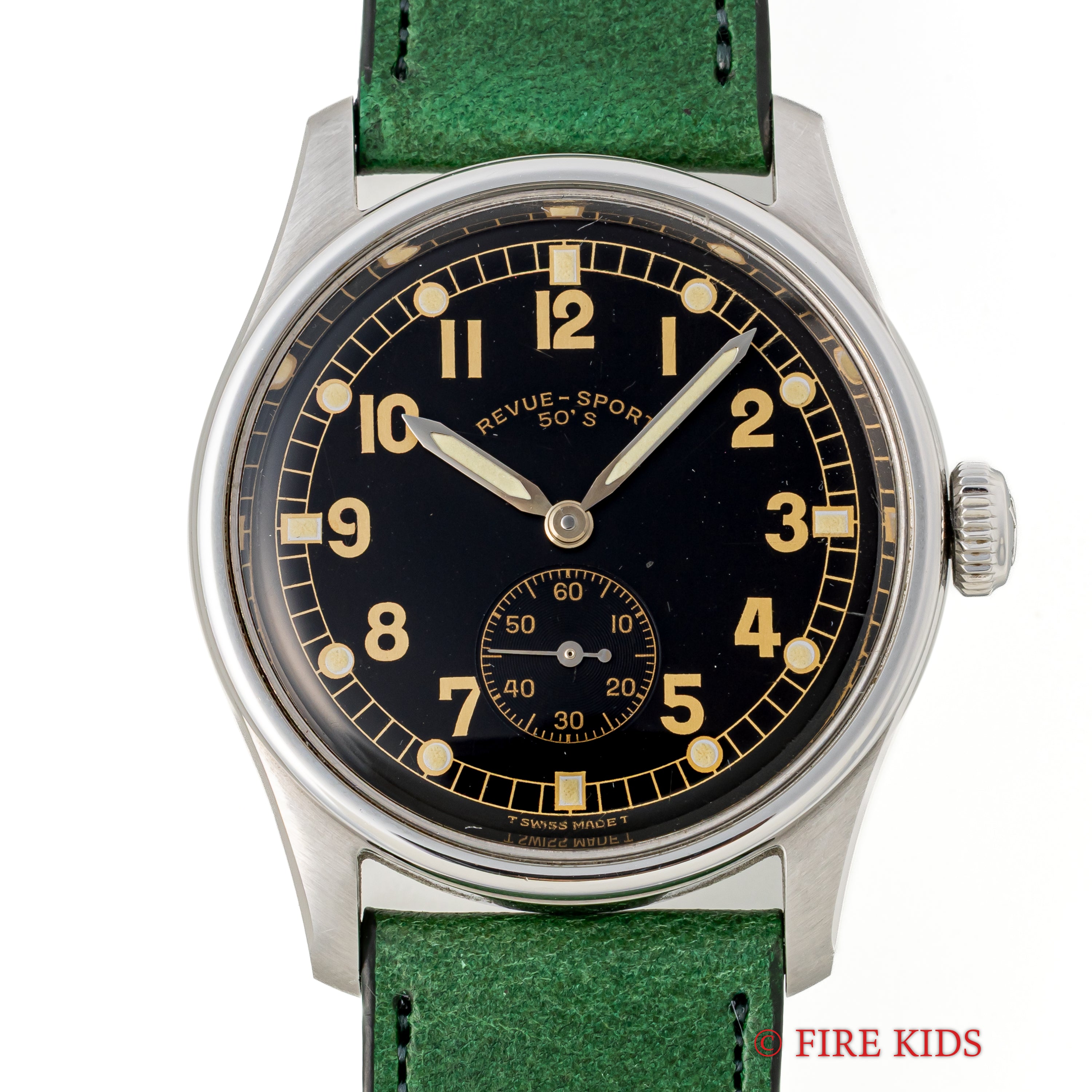 レヴュートーメン スポルト 1990年代製 スモセコ 手巻 純正尾錠付き