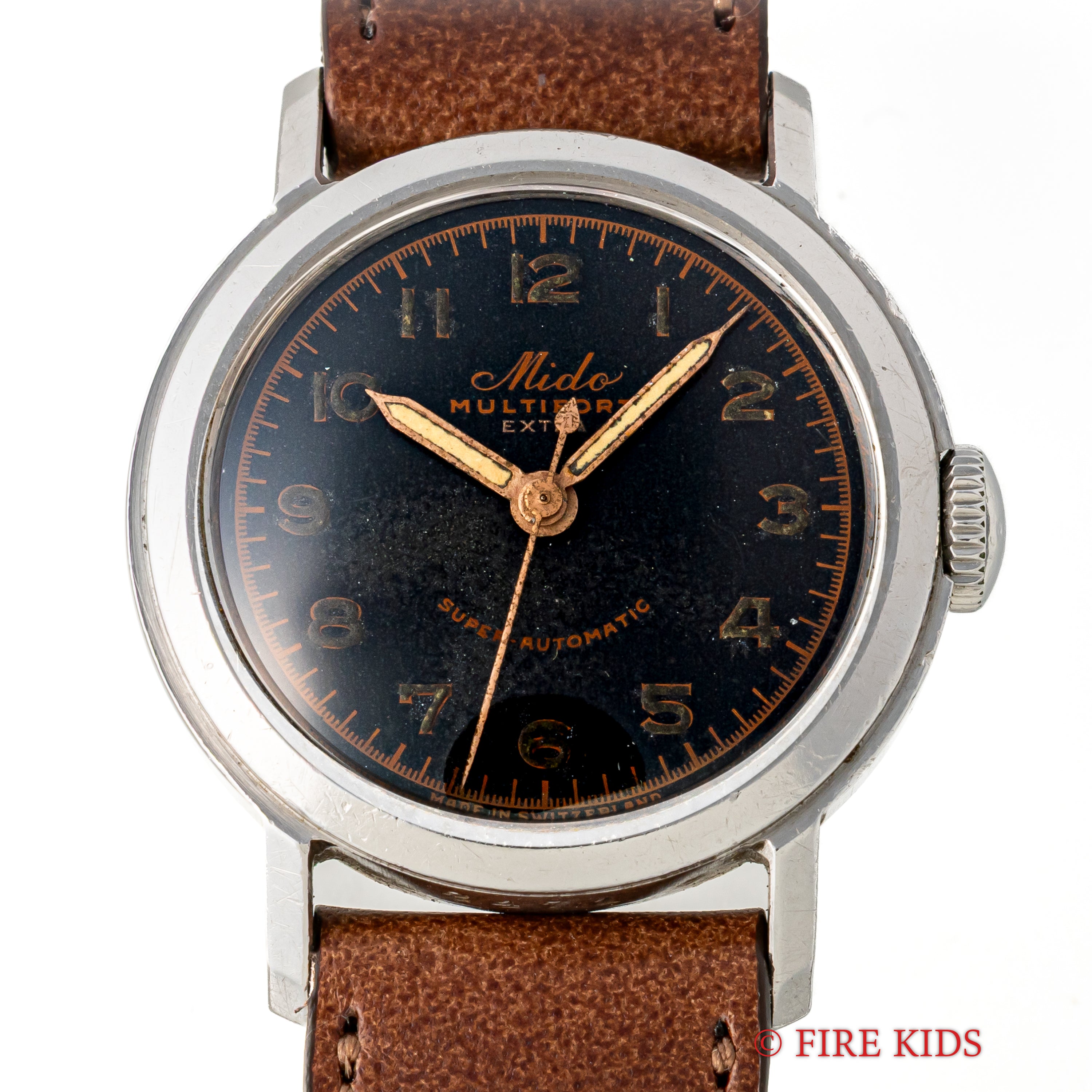 ミドー マルチフォート エクストラ 1940年代製 スーパーオートマチック バンパー式自動巻