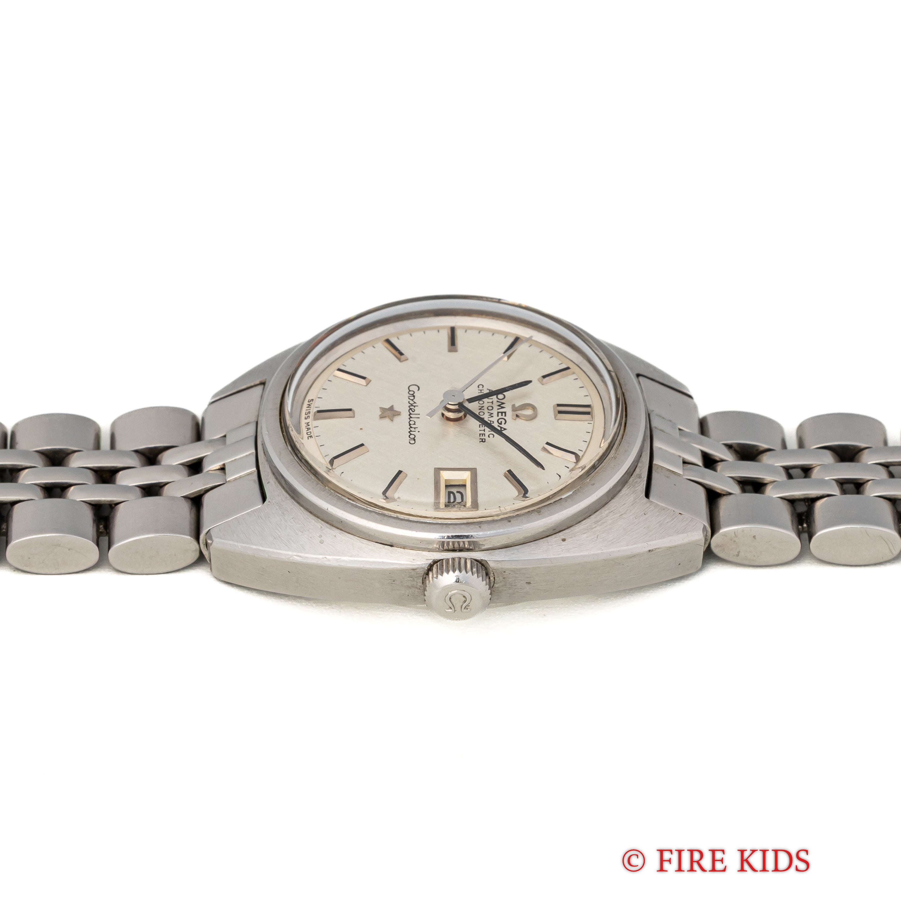 オメガ コンステレーション 1968年製 ジェンタデザイン レディース 純正ステンレスブレス付