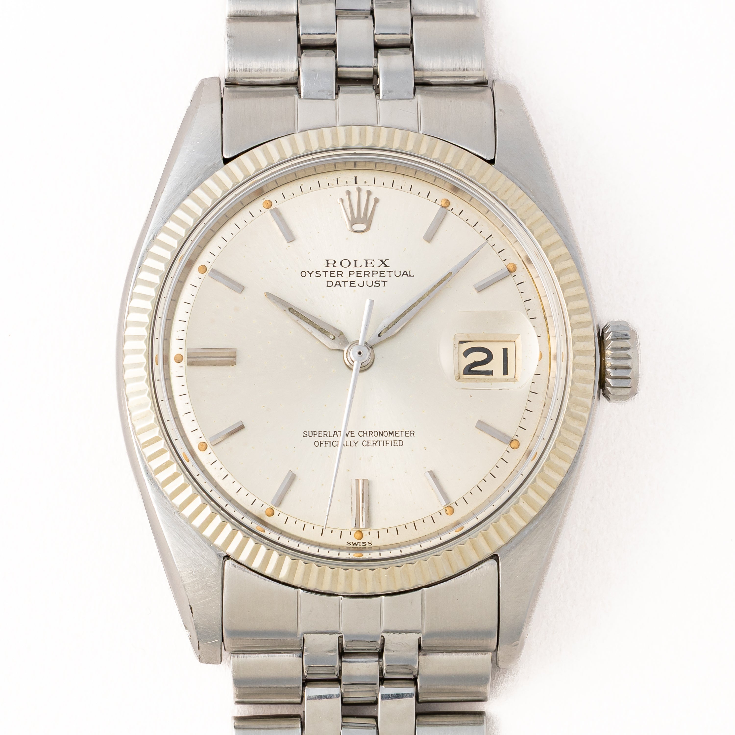 ロレックス デイトジャスト アルファハンド 自動巻き 1960年製 Ref.1601 Cal.1560
