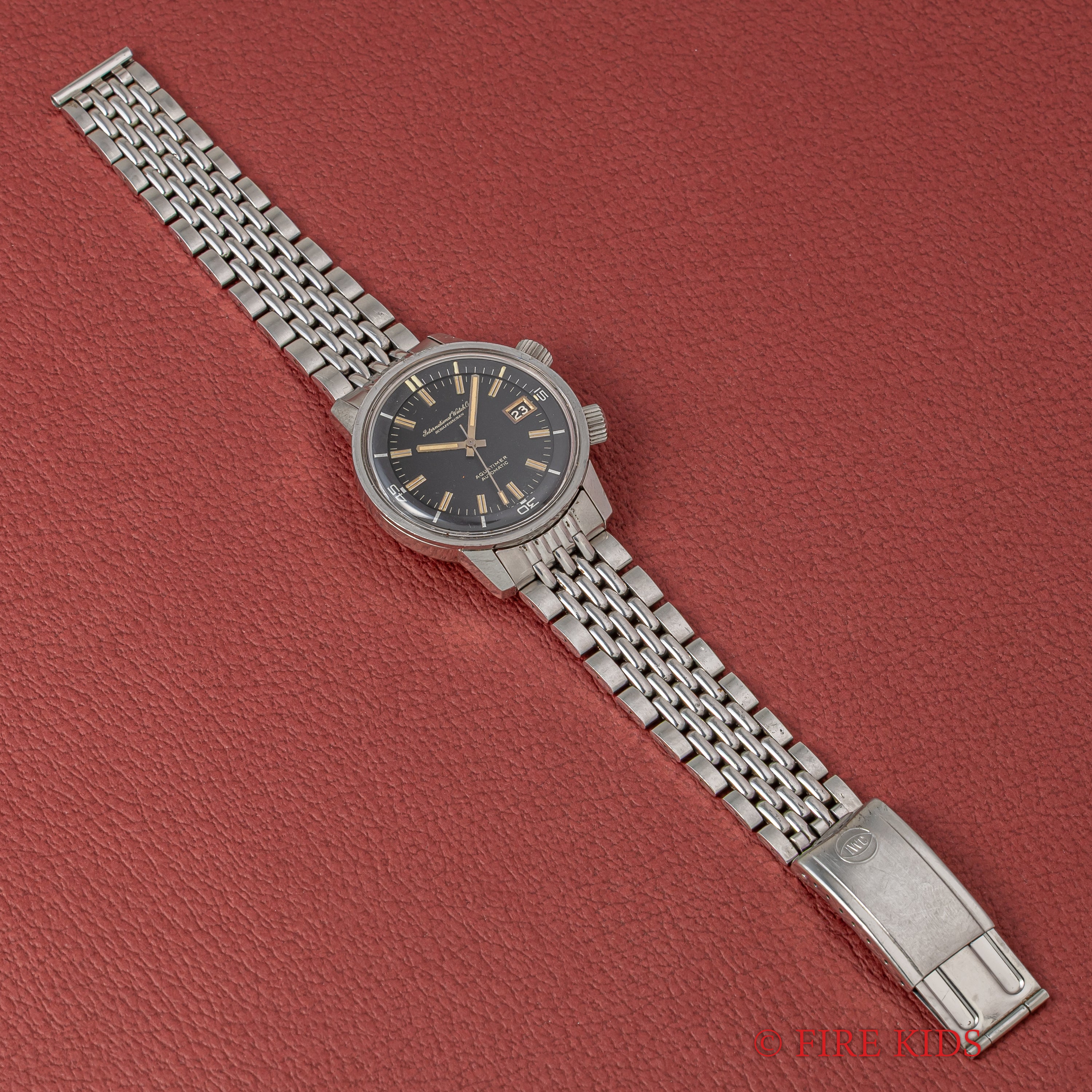 IWC　アクアタイマー ファーストモデル 1969年製 ブラックダイヤル Ref.812 Cal.8541 GFライスブレス