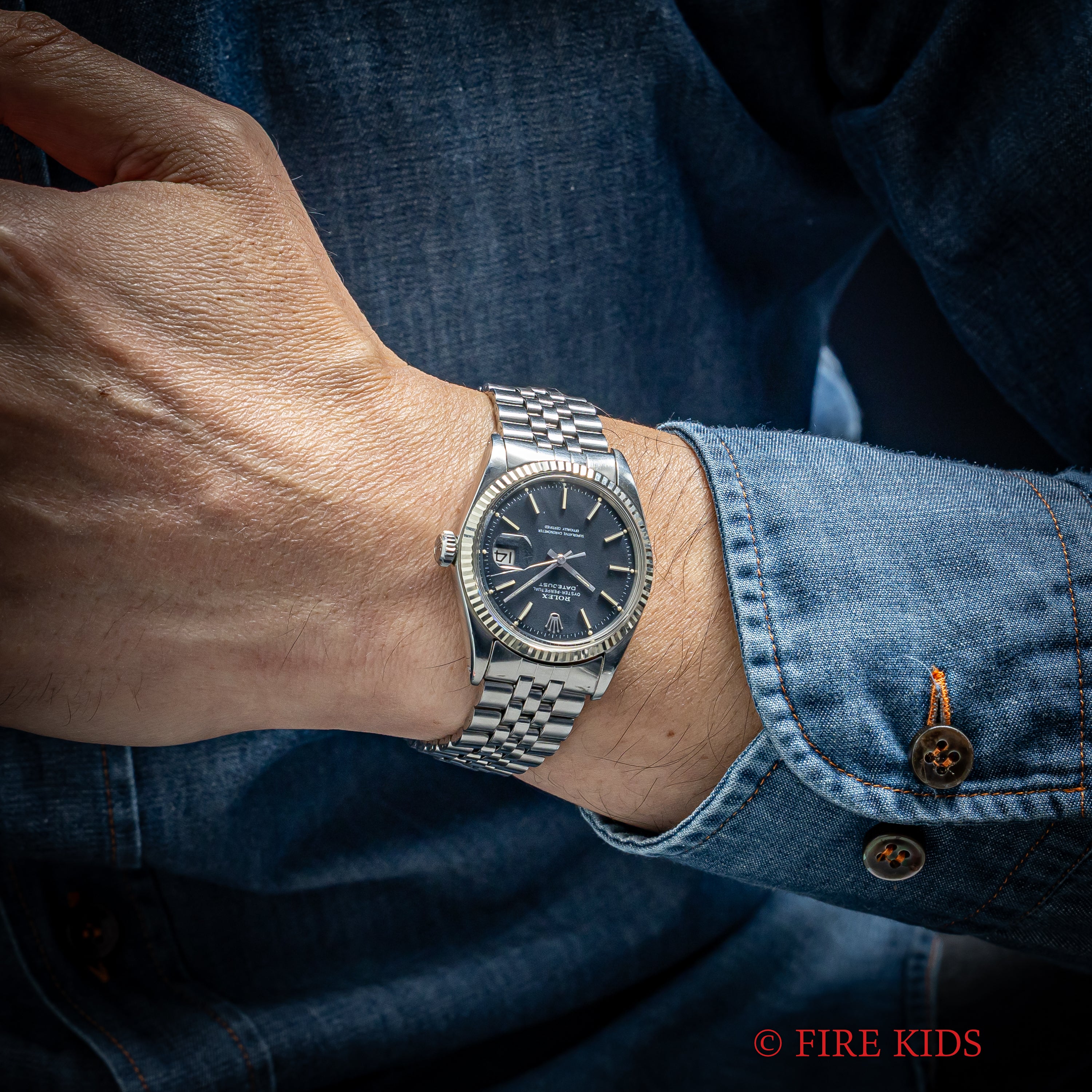 ロレックス デイトジャスト コンフェッティダイヤル 1968年製 Ref.1601 レッドアイ 純正ジュビリーブレス