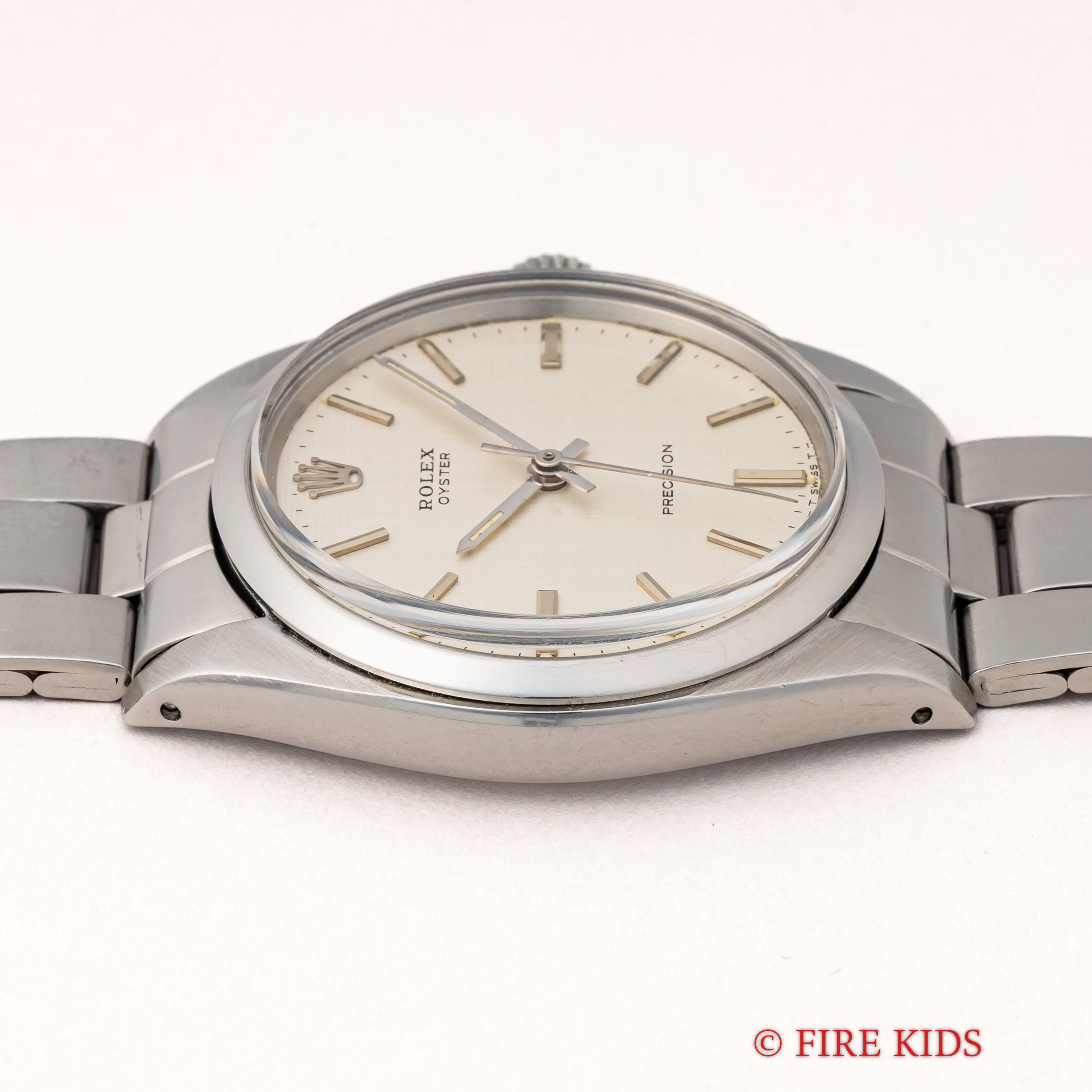 ロレックス オイスター 1970年製 ノンデイト 手巻き Ref.6426 シルバーリネンダイヤル