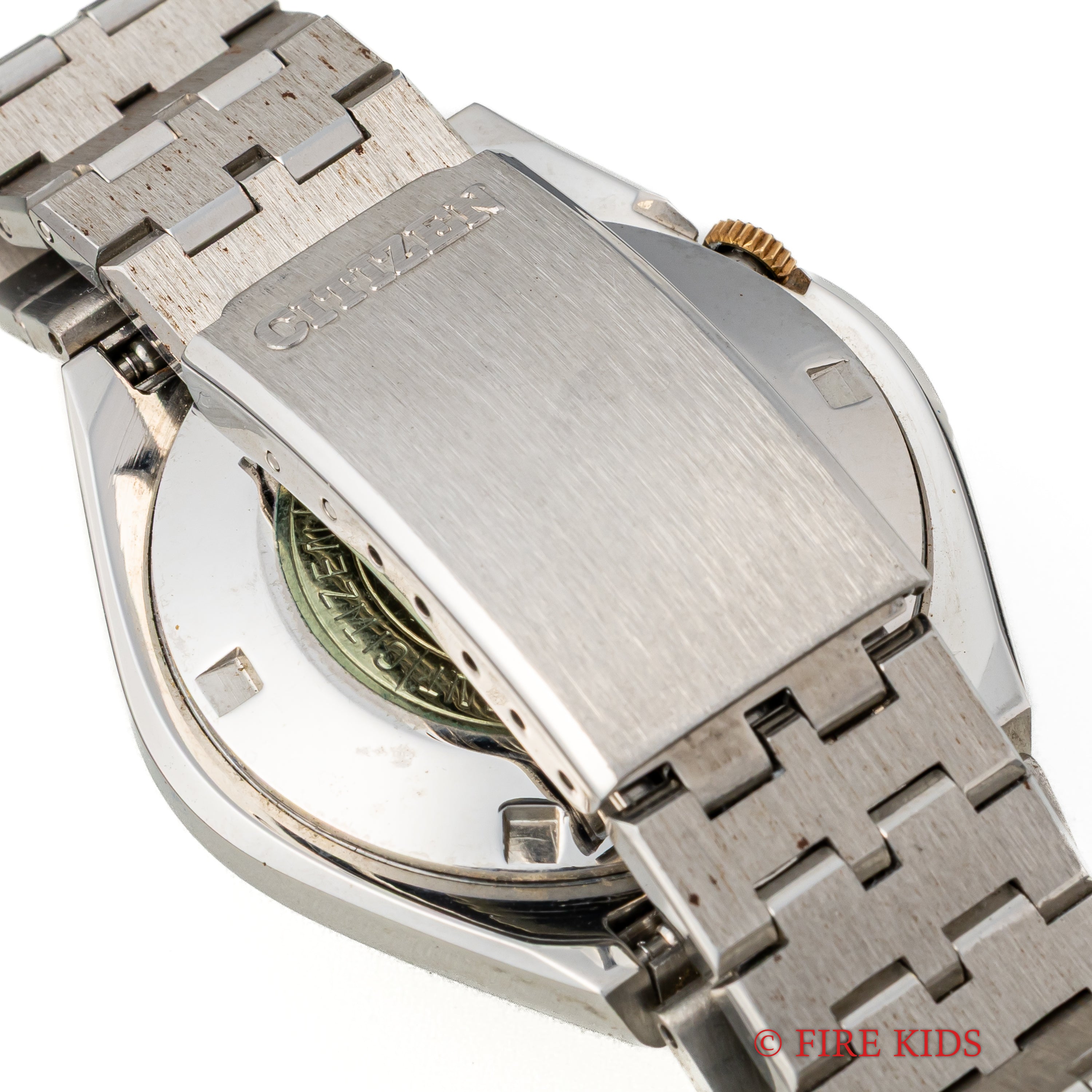 シチズン レオパール 1973年製 カットガラス グリーングラデーションダイヤル タグ付き