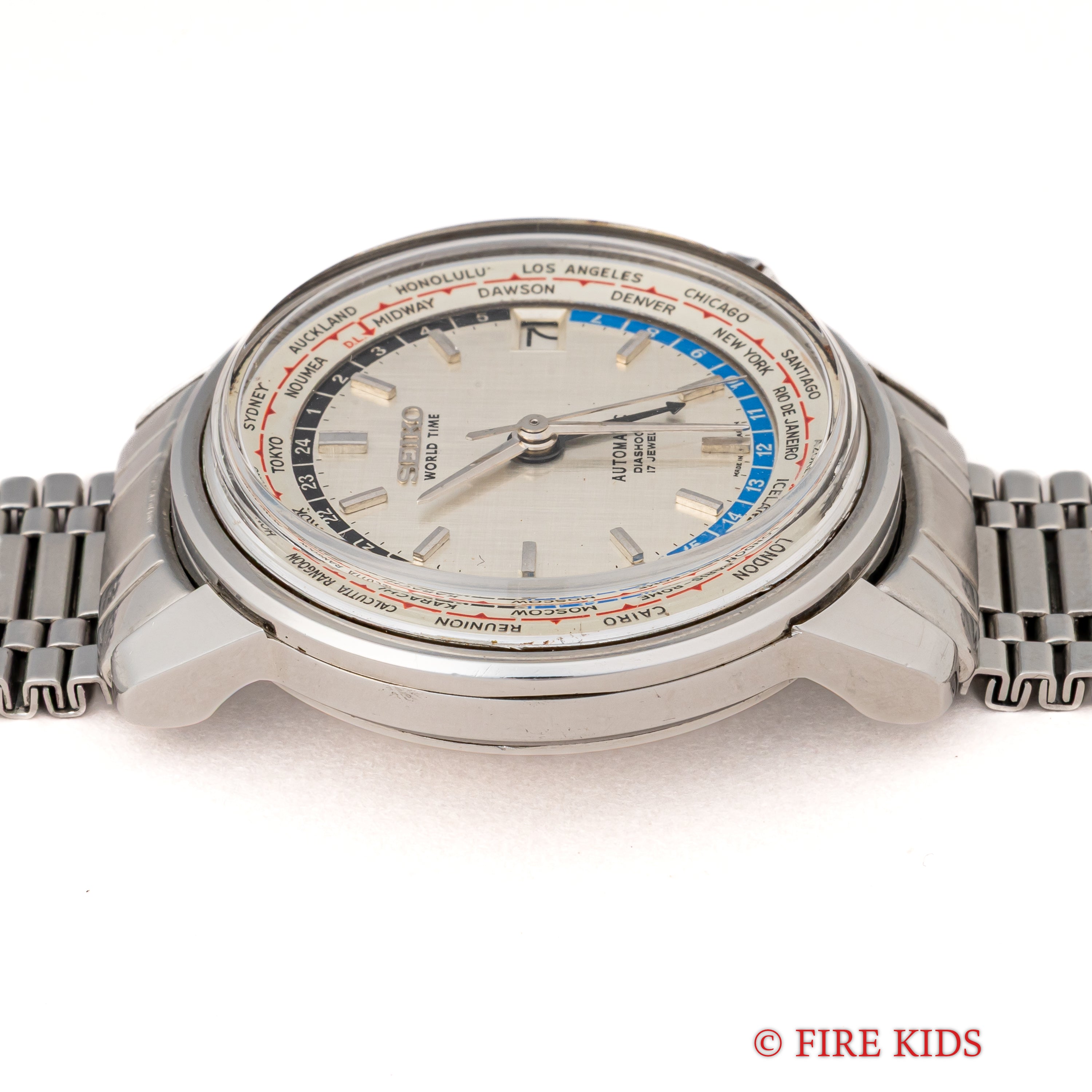 セイコー ワールドタイム1st 1964年製 Ref.6217-7000 聖火マーク オリジナルブレス
