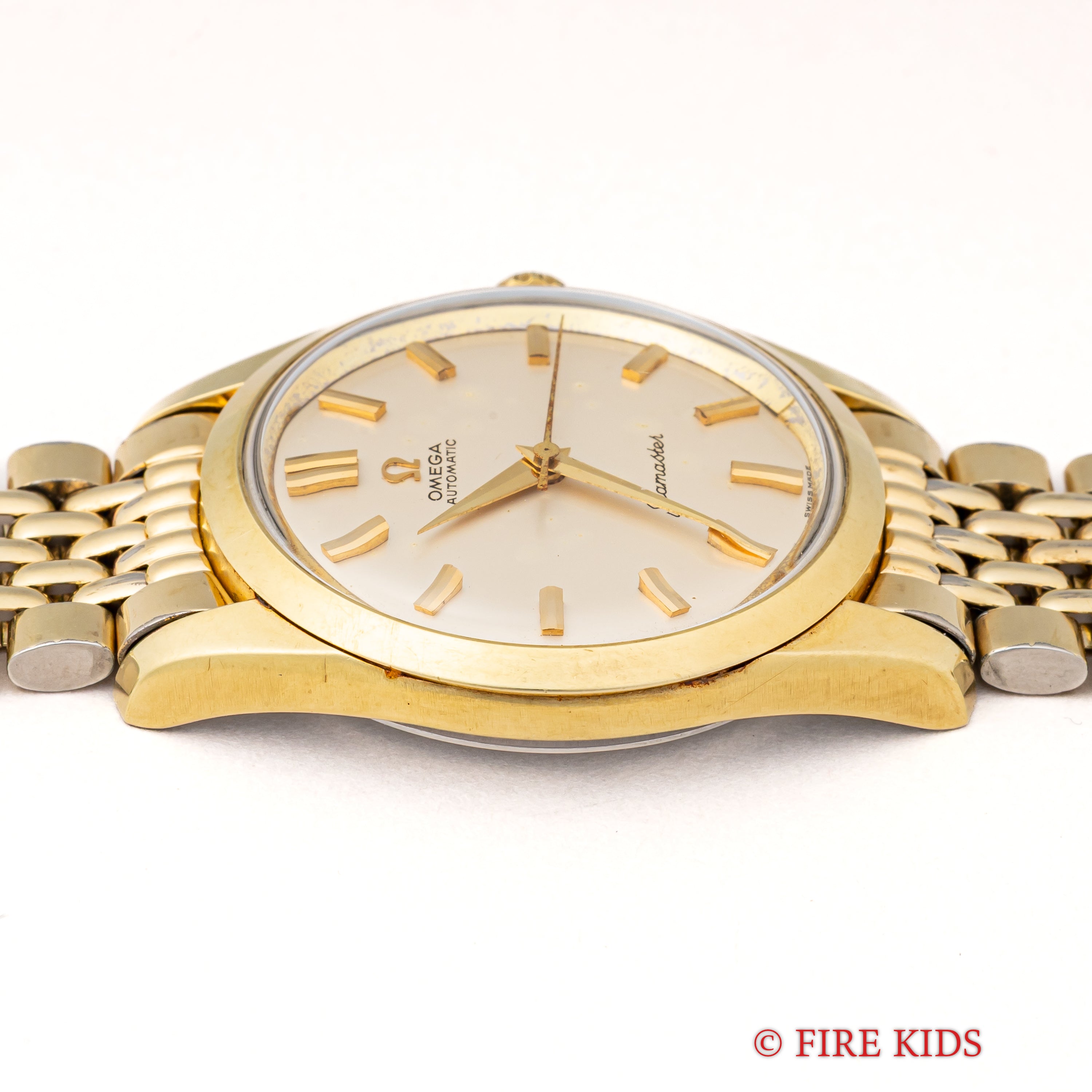 OMEGA シーマスター ケース 風防 ベルト 純正品 ジャンク品 オメガ シーマスター デ・ヴィル 美品 金張りケース 純正尾錠