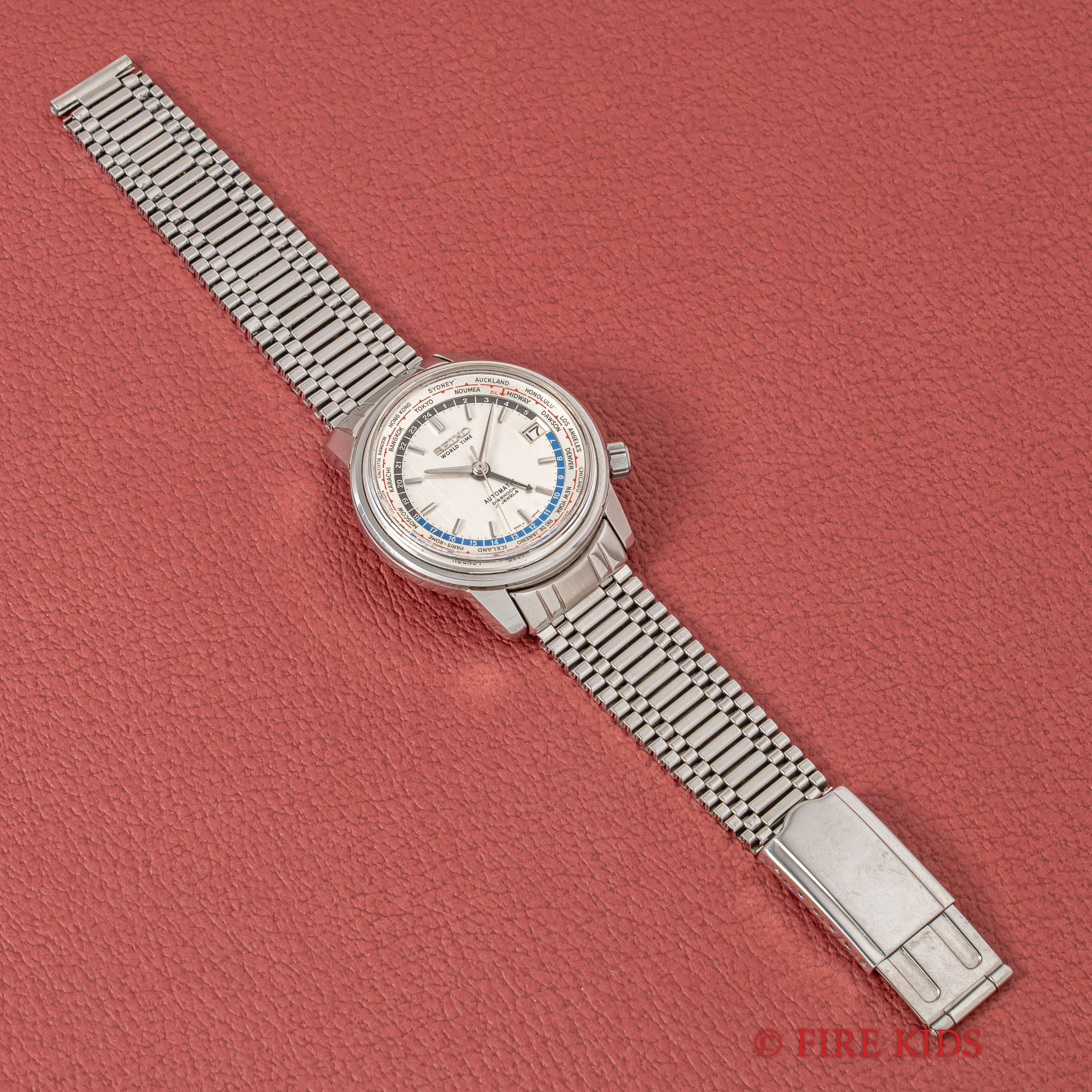 セイコー ワールドタイム1st 1964年製 Ref.6217-7000 聖火マーク オリジナルブレス