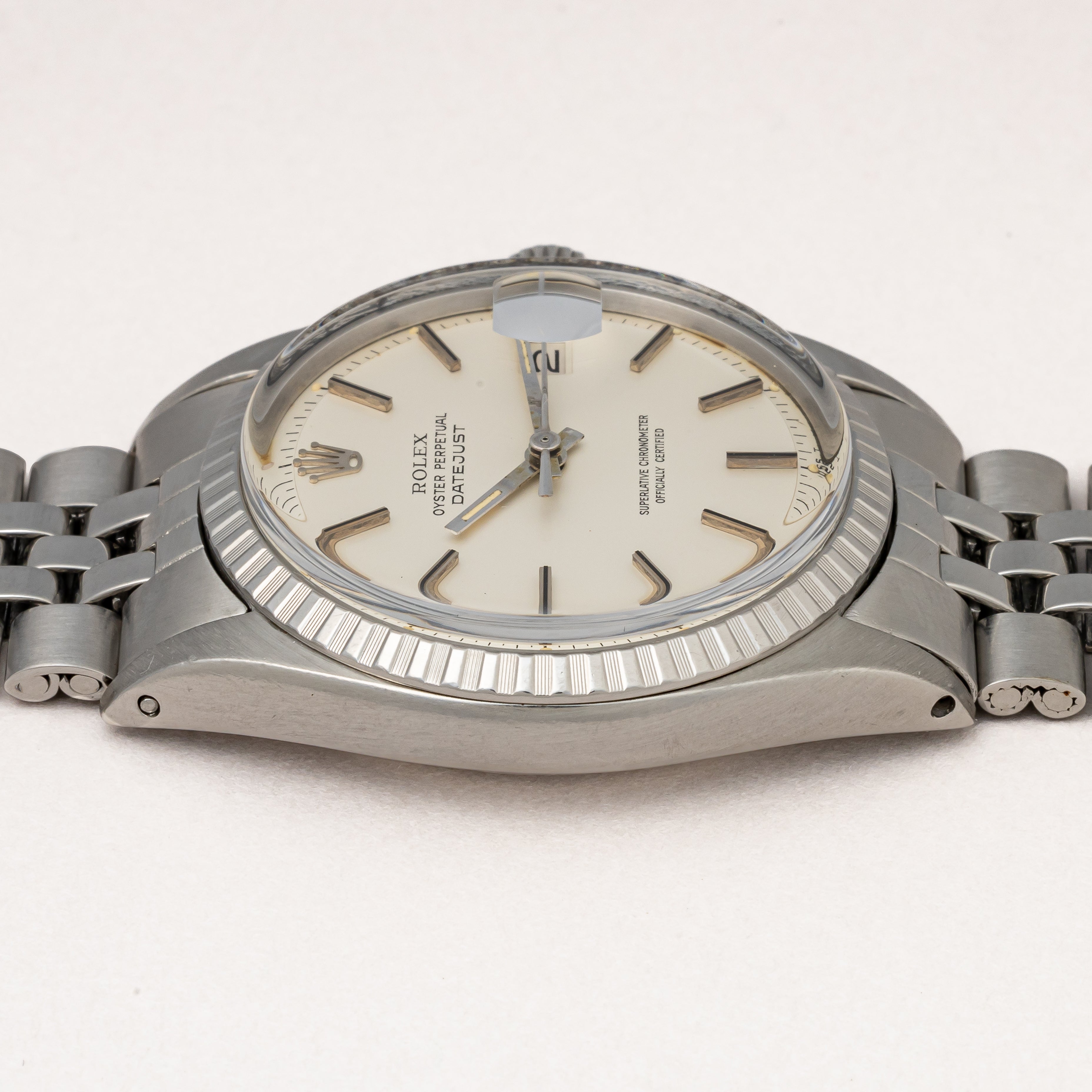 ロレックス デイトジャスト 1971年製 Ref.1603 エングレーブドベゼル シルバーダイヤル