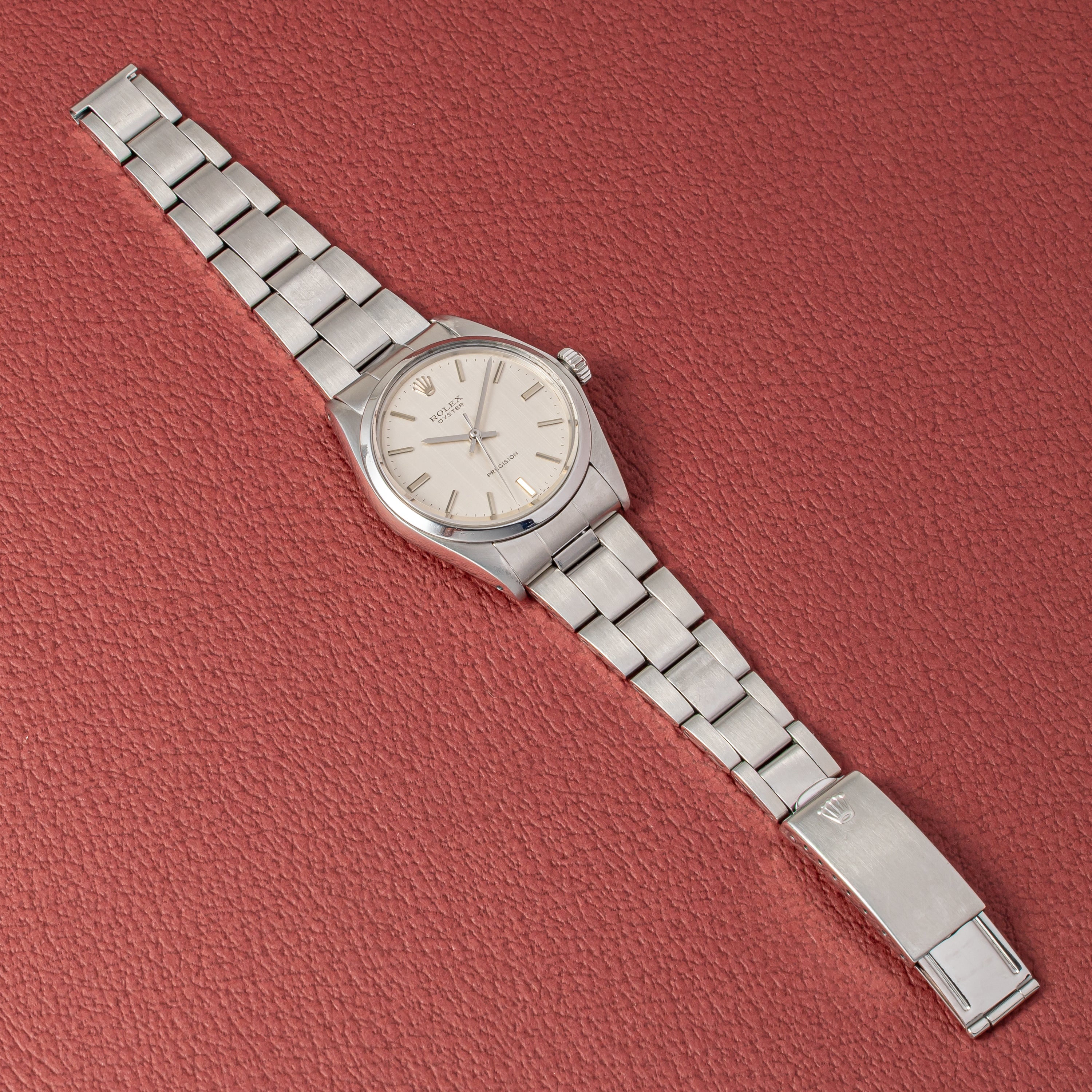 ロレックス オイスター 手巻き 1972年製 Ref.6426 シルバーリネンダイヤル