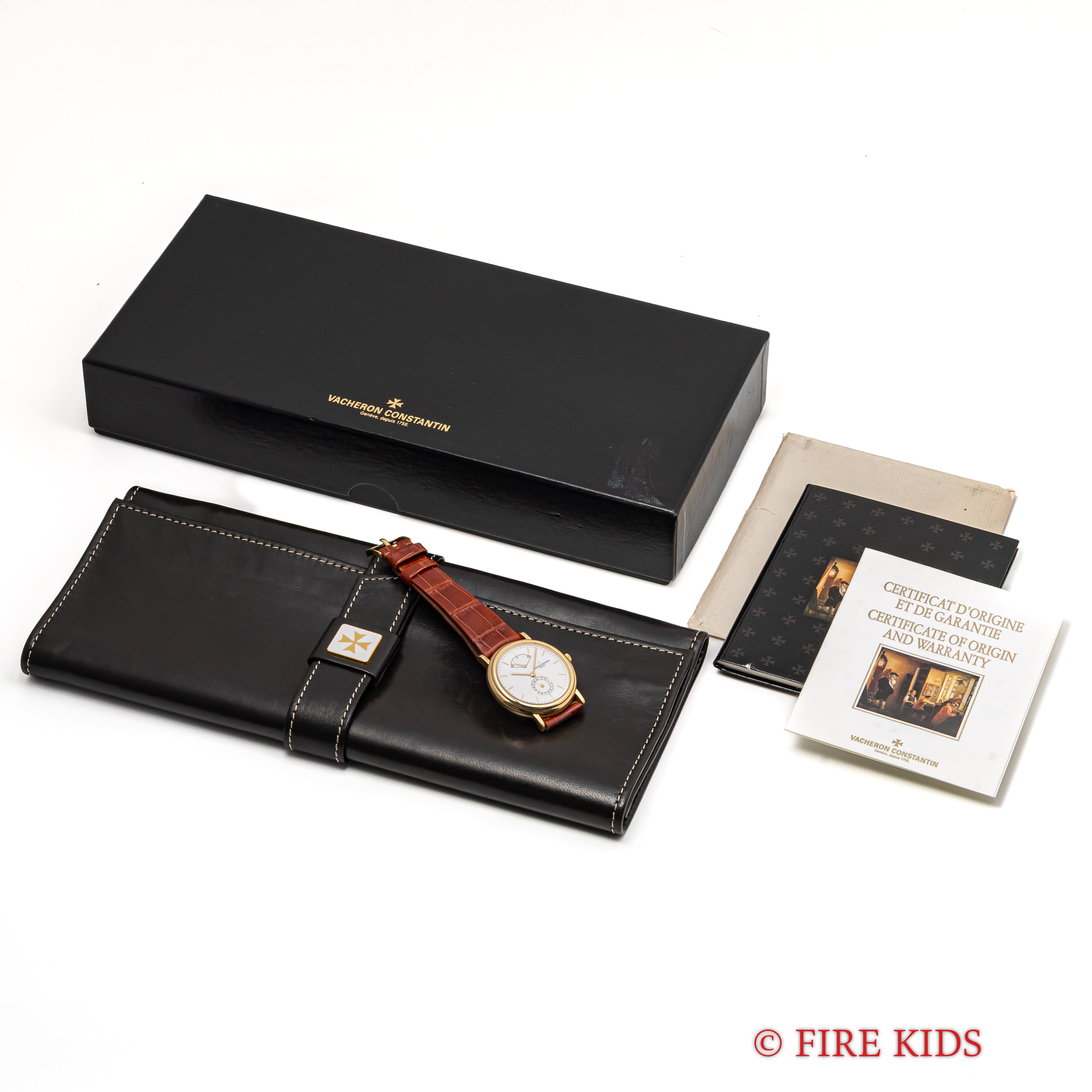 ヴァシュロン・コンスタンタン トゥールドイル 1990年代製 18金無垢ケース 純正金無垢尾錠付き