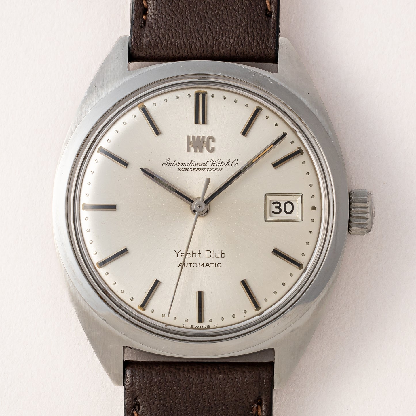 IWC ヨットクラブ 1971年製 Ref.R811AD シルバーダイヤル 純正尾錠付き