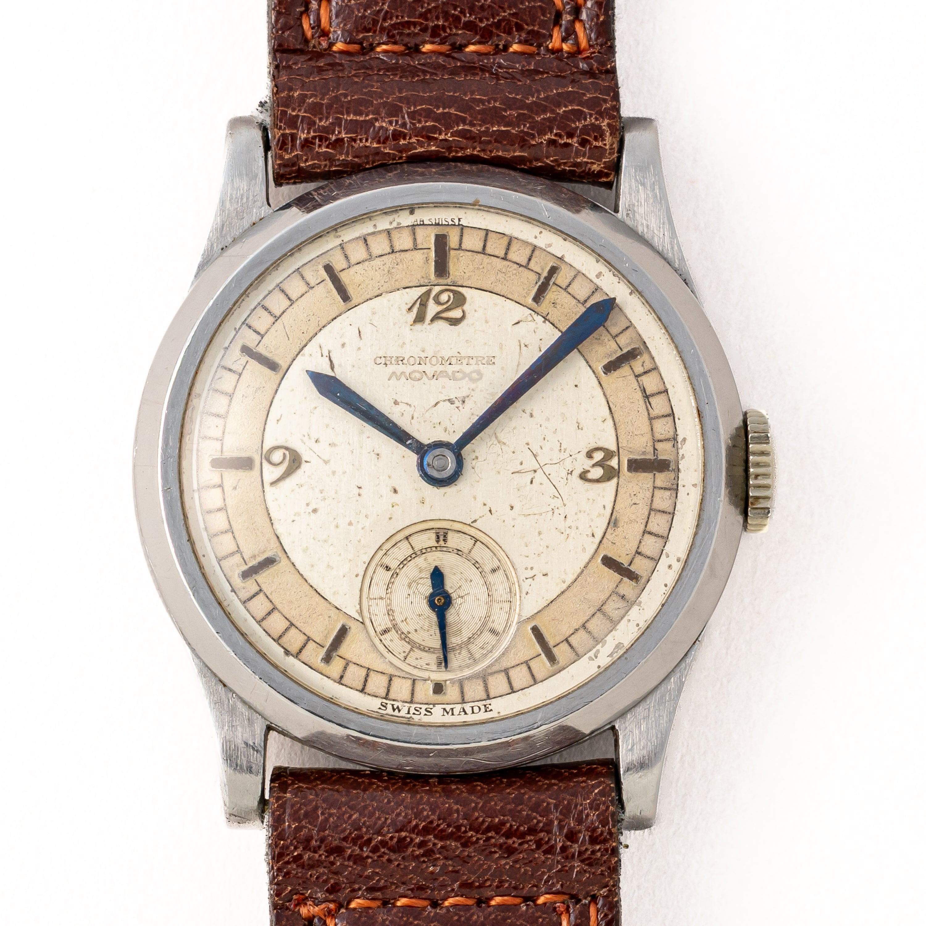 モバード セクターダイヤル ブレゲ数字 手巻き 1940年代製  Cal.150MN