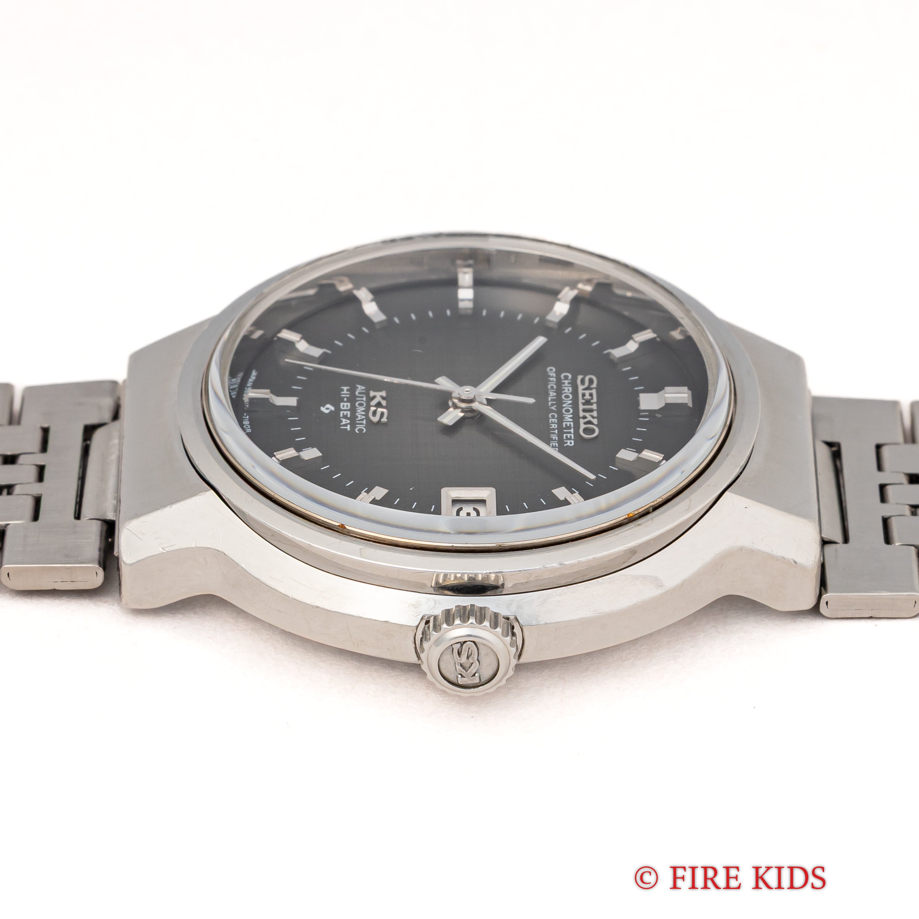 キングセイコー 1972年製 ハイビート自動巻 Ref.5625-7170 56KS グレーグラデーションダイヤル 社外ブレス