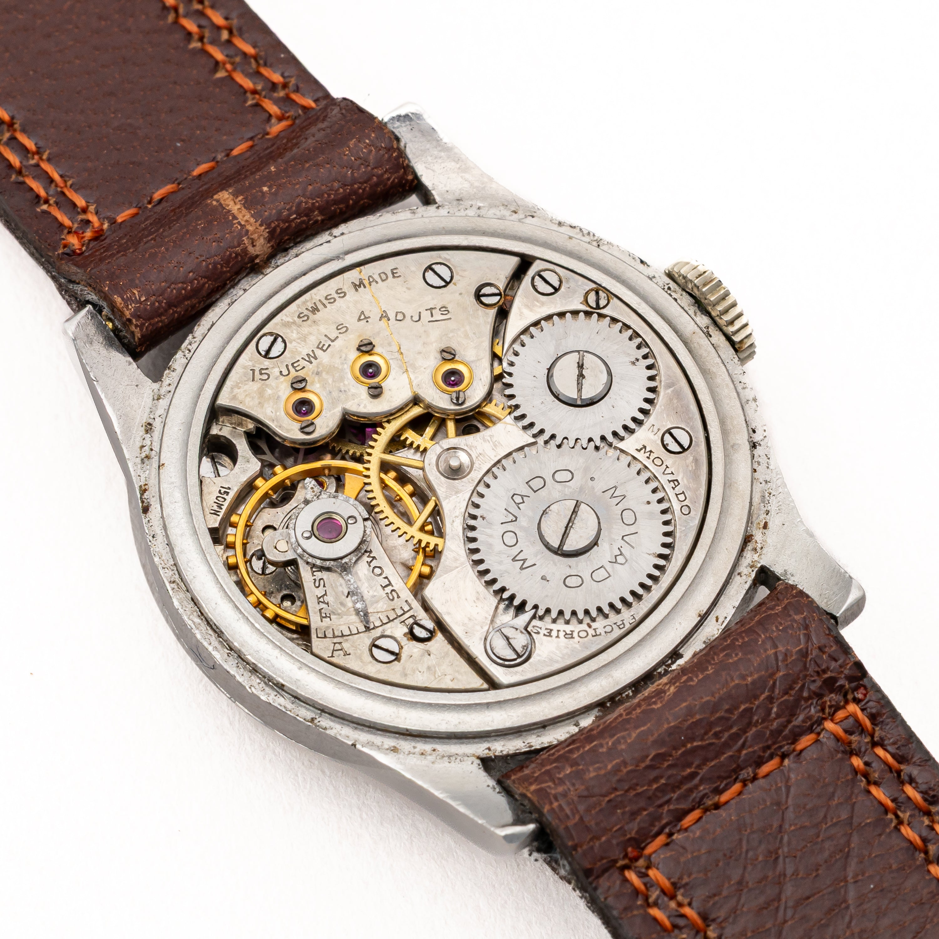 モバード セクターダイヤル ブレゲ数字 手巻き 1940年代製  Cal.150MN