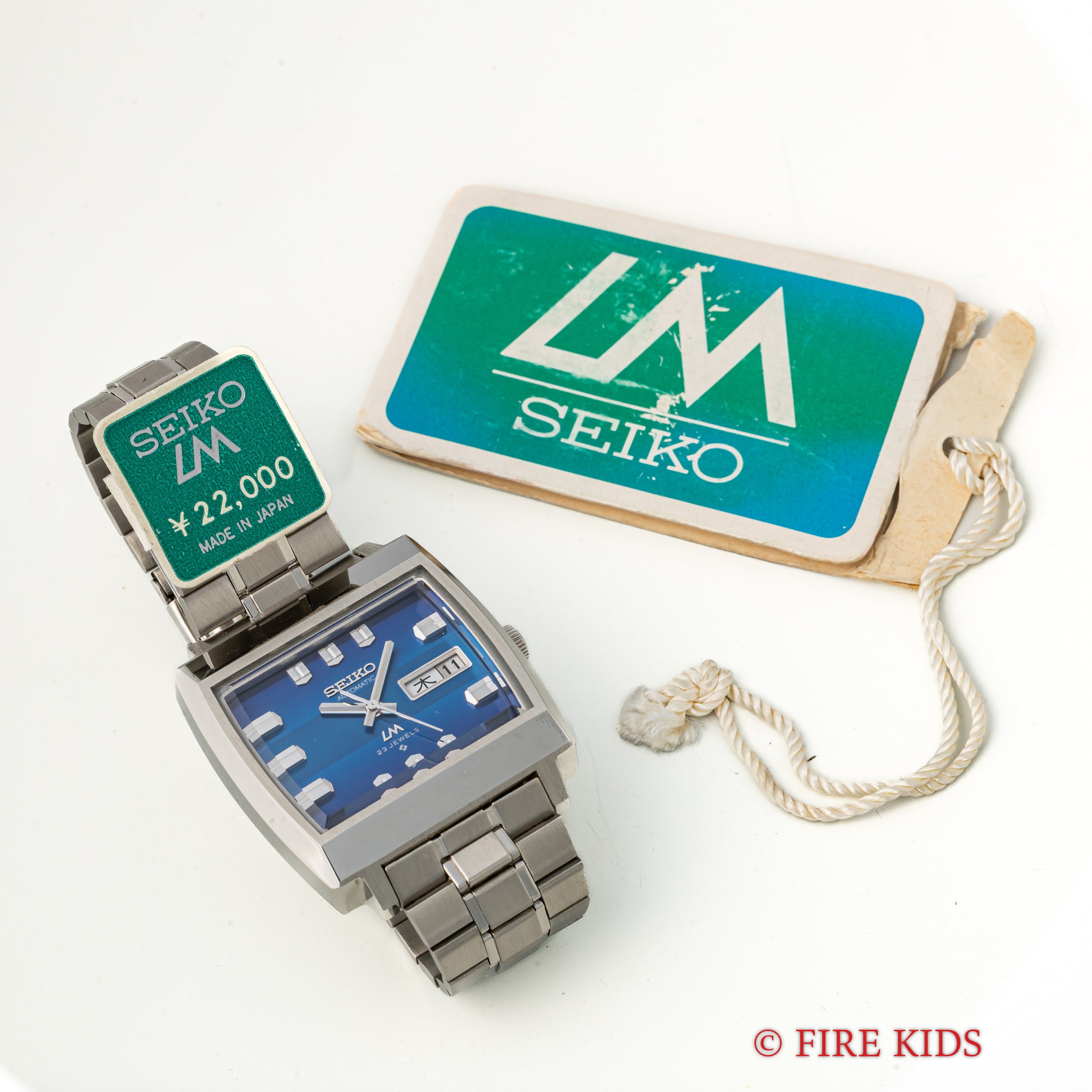 セイコー LM Ref.5606-5180 純正ブレス付き 1974年製 タグ、説明書付き