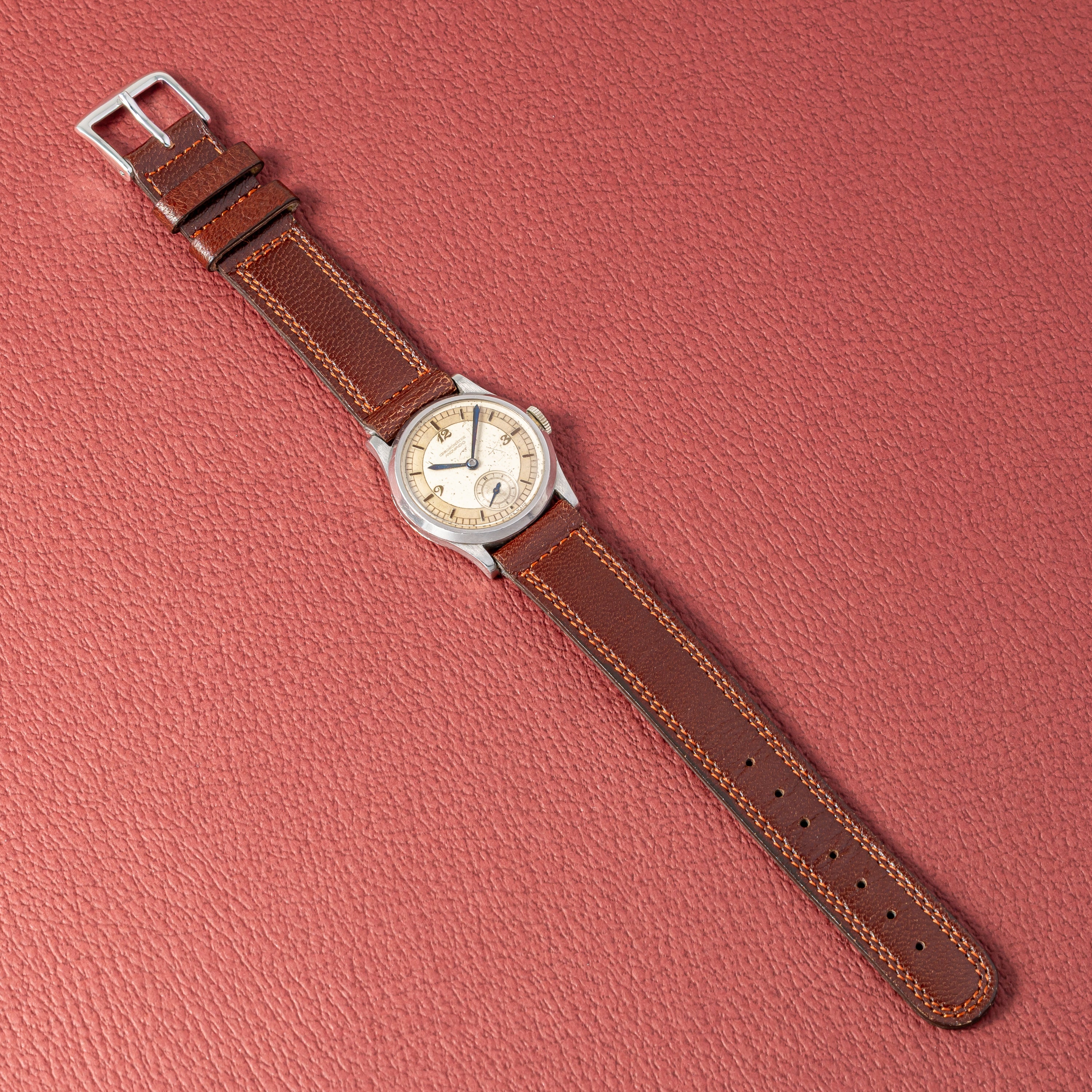 モバード セクターダイヤル ブレゲ数字 手巻き 1940年代製  Cal.150MN