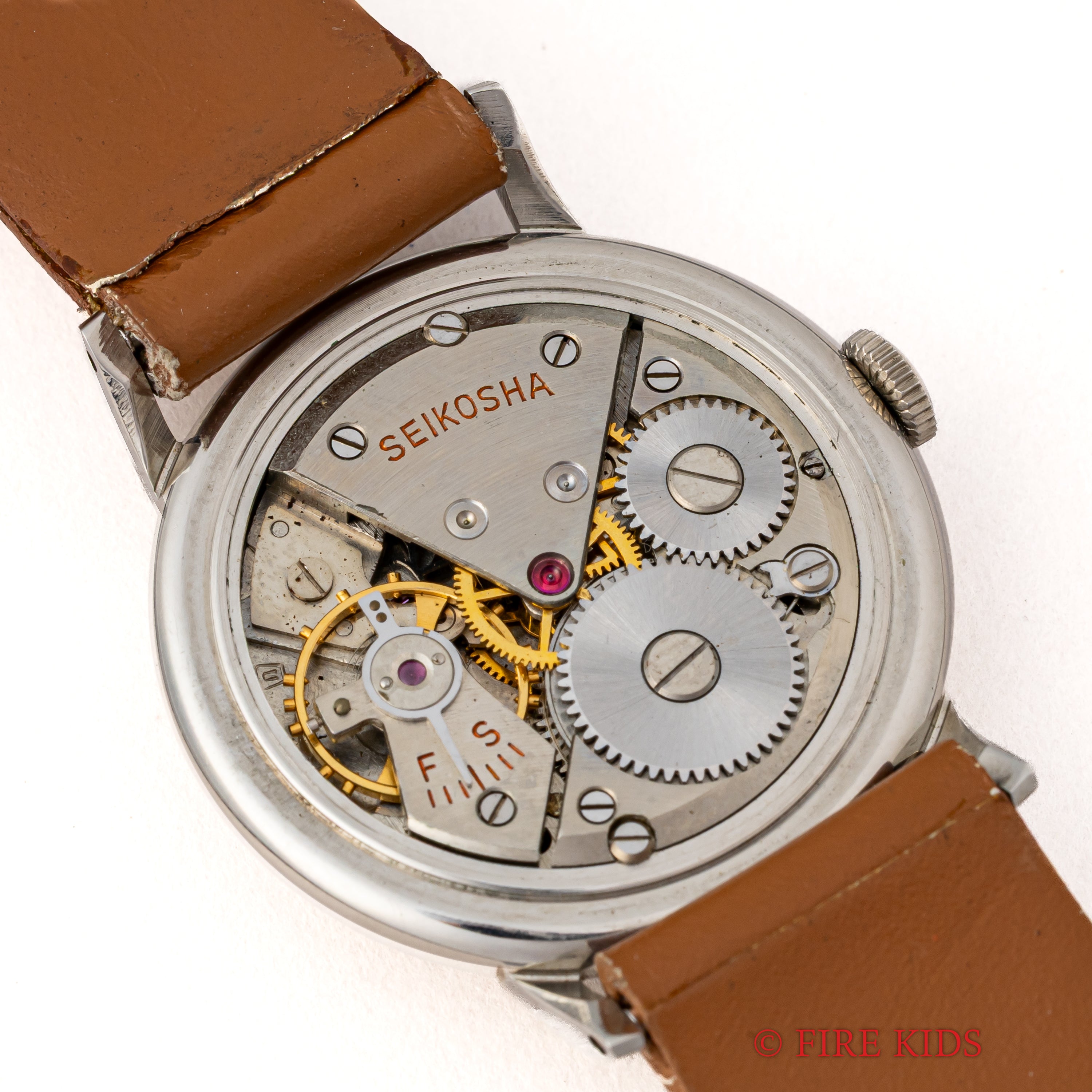 【精度良好】SEIKO クラウン 1959年製 ビンテージ手巻き時計 メンズ クラウン 14型 1959年製 Ref.J14036 14金張り 手巻き