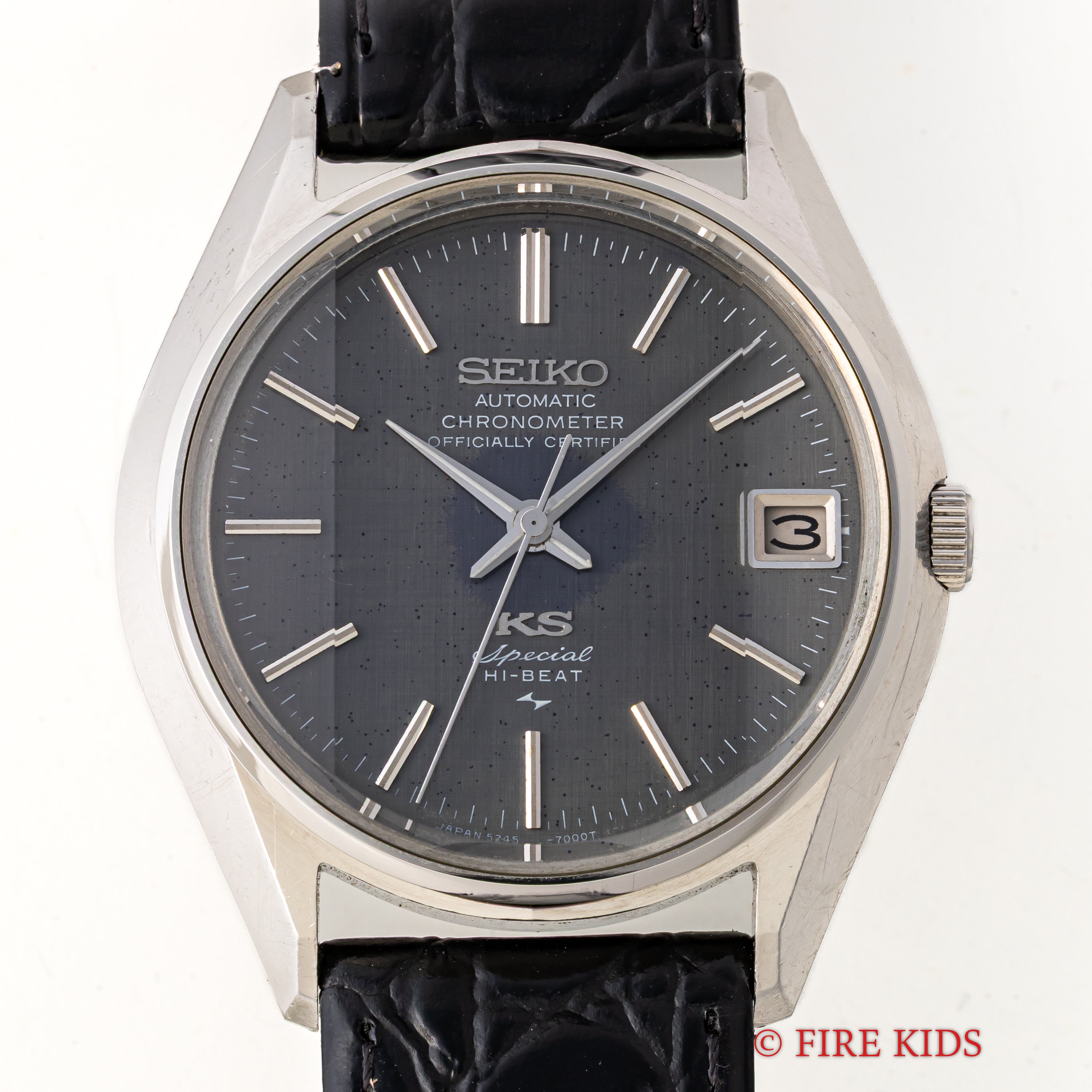 キングセイコー スペシャル クロノメーター グレーダイヤル 1972年製 ハイビート自動巻き Ref.5245-7000