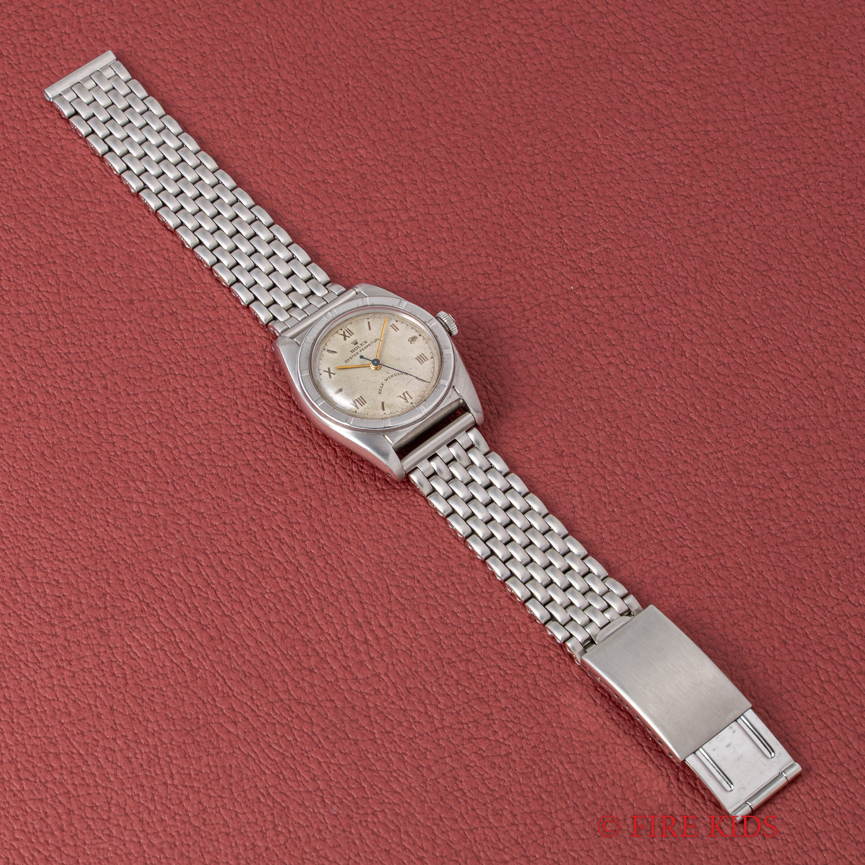 ロレックス バブルバック 1949年製 Ref.6015 自動巻 エンジンターンド