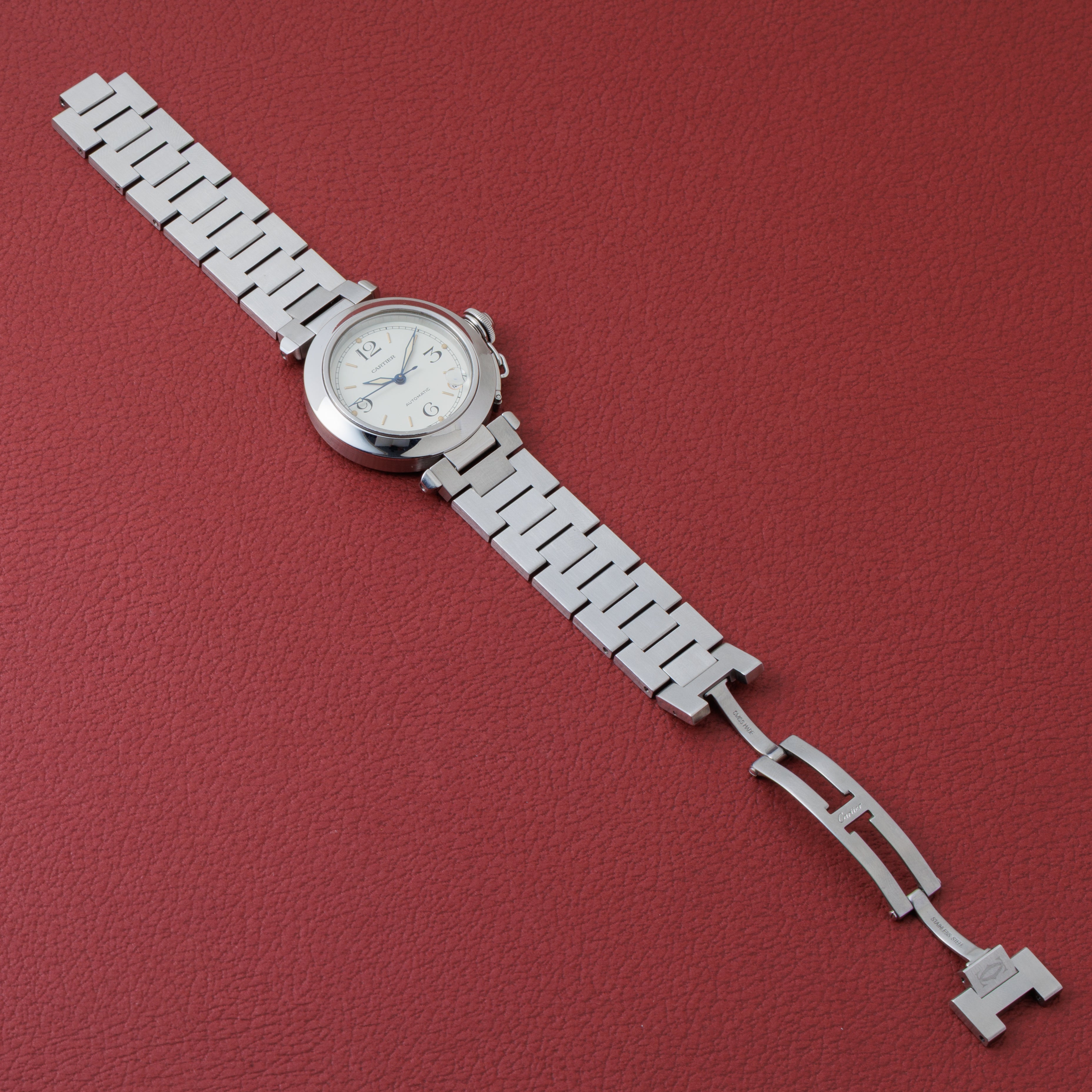 カルティエ パシャC 1990年代製 Ref.2324 自動巻 ホワイトダイヤル トリチウム夜光