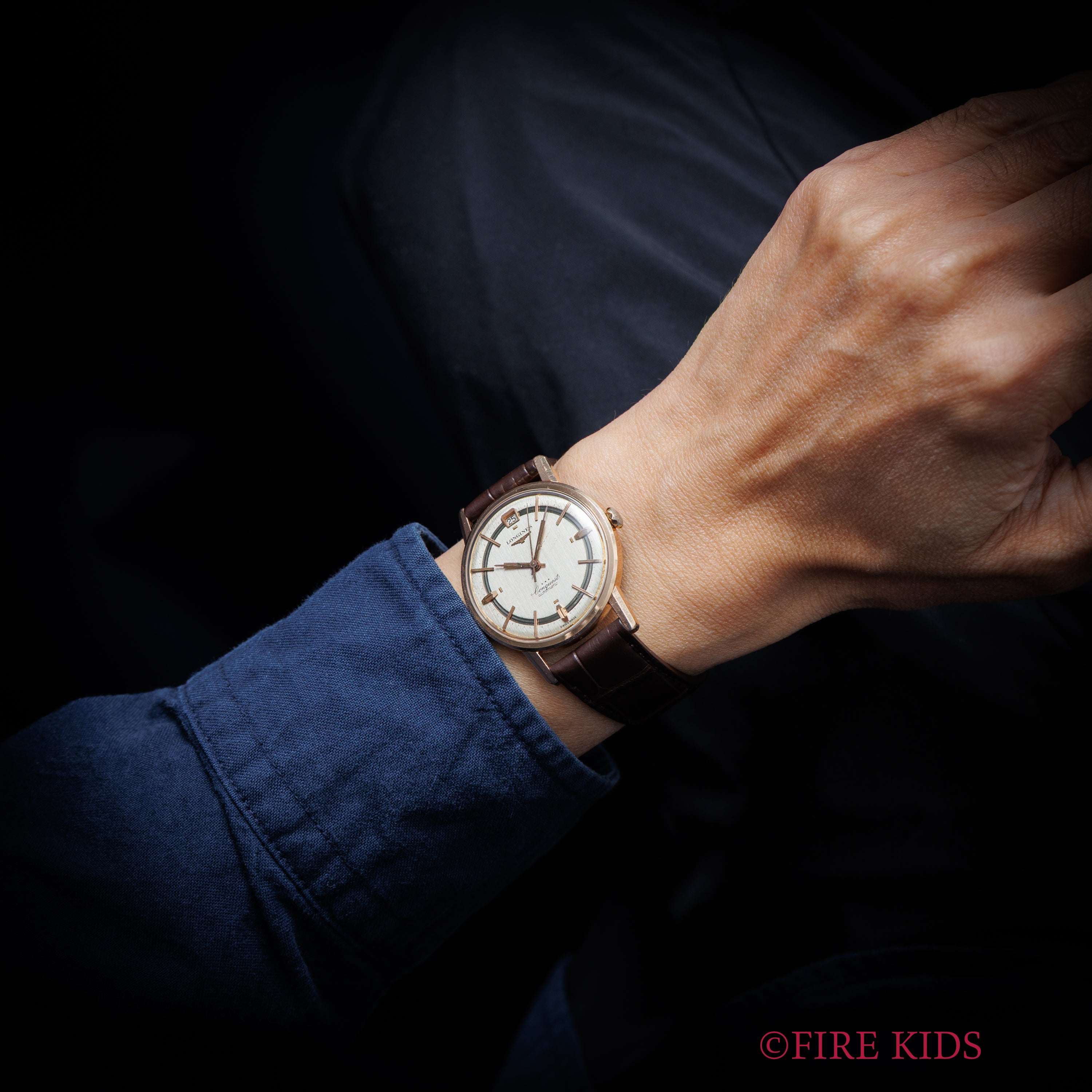 ロンジン コンクエスト 金張りケース/ステンバック 1960年代製 自動巻き Cal.291