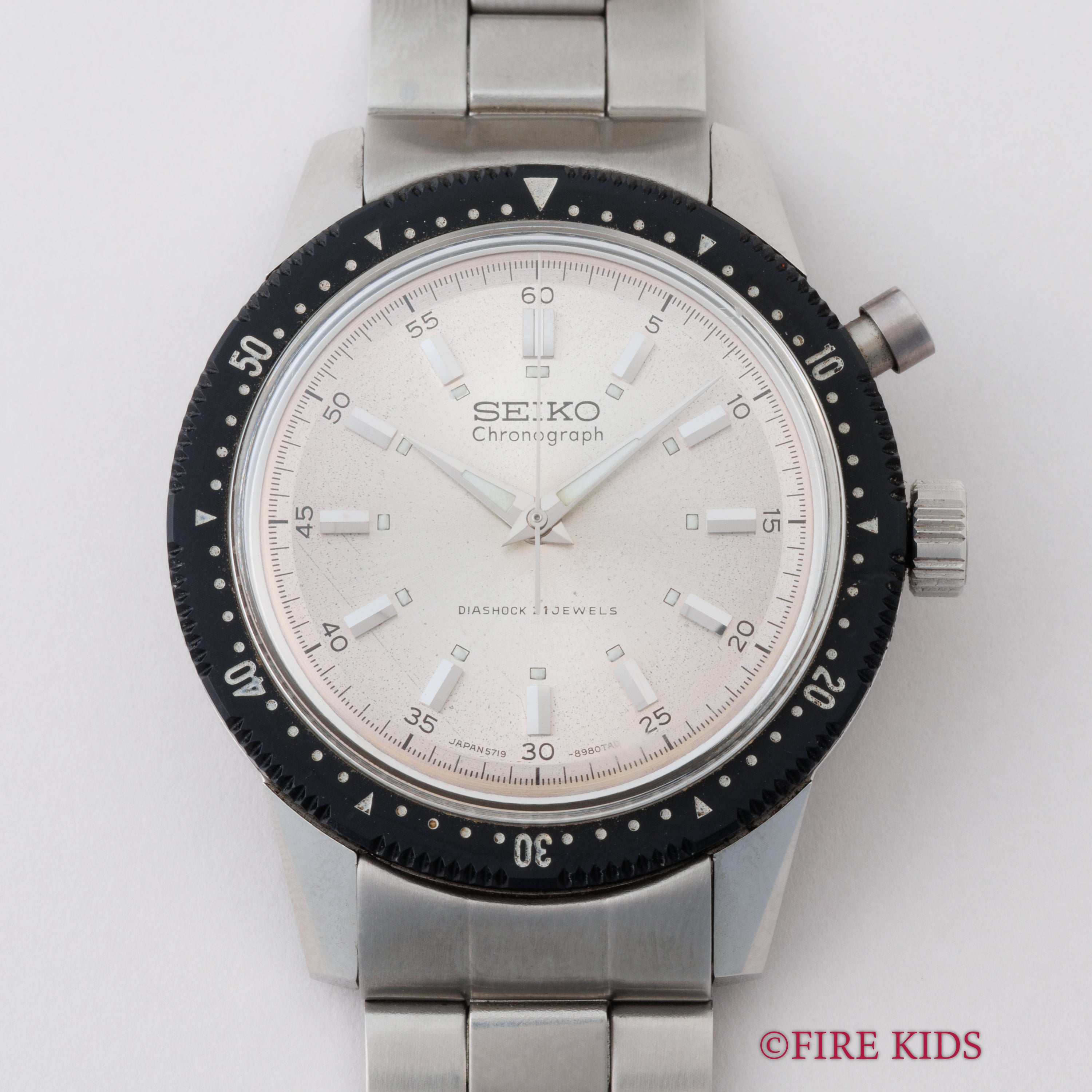 セイコー ワンプッシュクロノグラフ 1967年製 Ref.5719‐8990 タツノオトシゴ プラベゼル 純正ブレス付