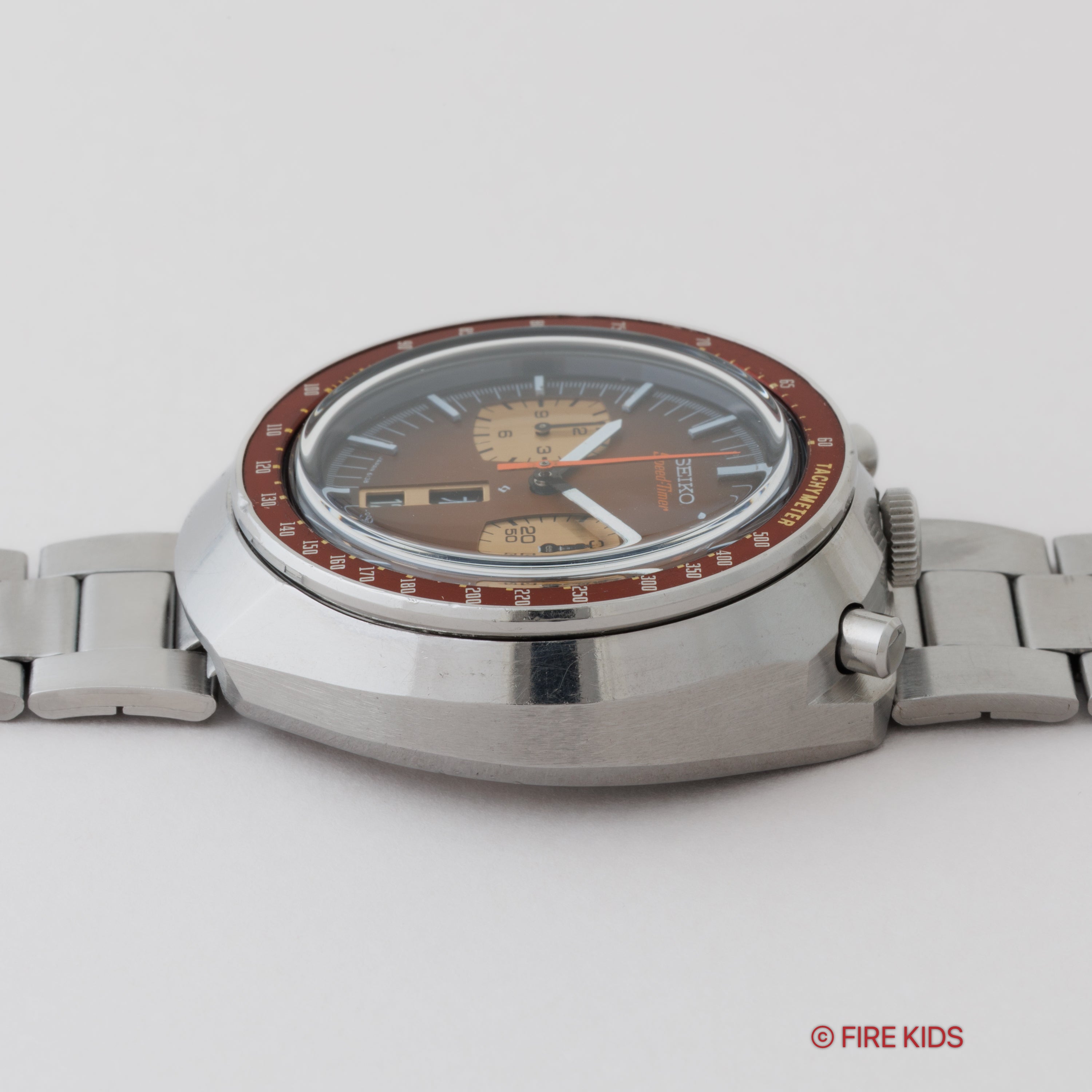 セイコー 1976年製 茶馬 Ref.6138-0040 5スポーツ スピードタイマー 純正ステンレスブレス