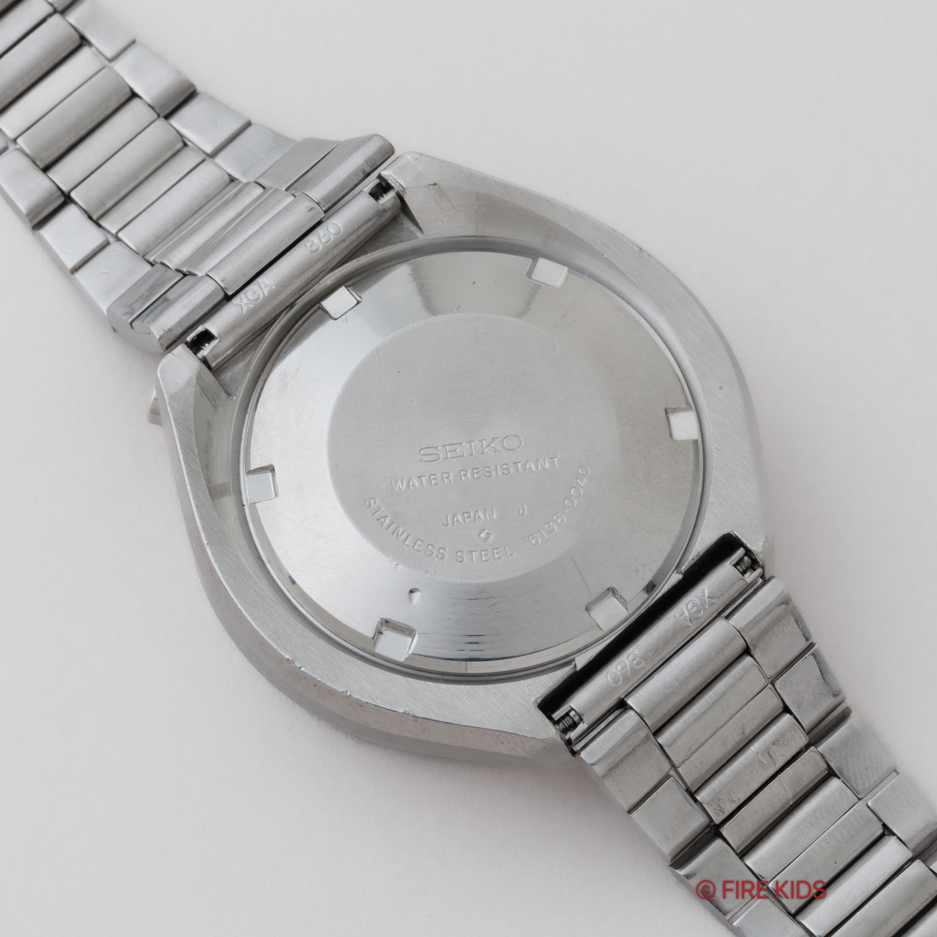 セイコー 1976年製 茶馬 Ref.6138-0040 5スポーツ スピードタイマー 純正ステンレスブレス